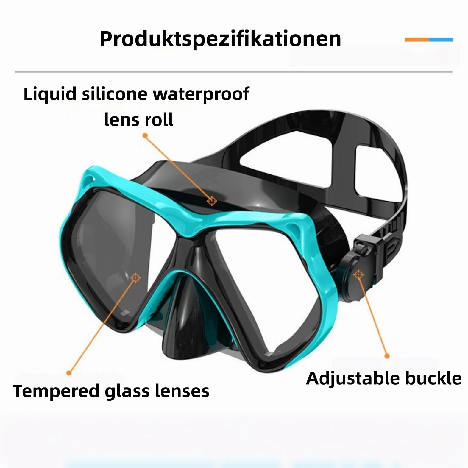 Juego de esnórquel para adultos, con gafas de buceo y tubo seco, unisex para adultos