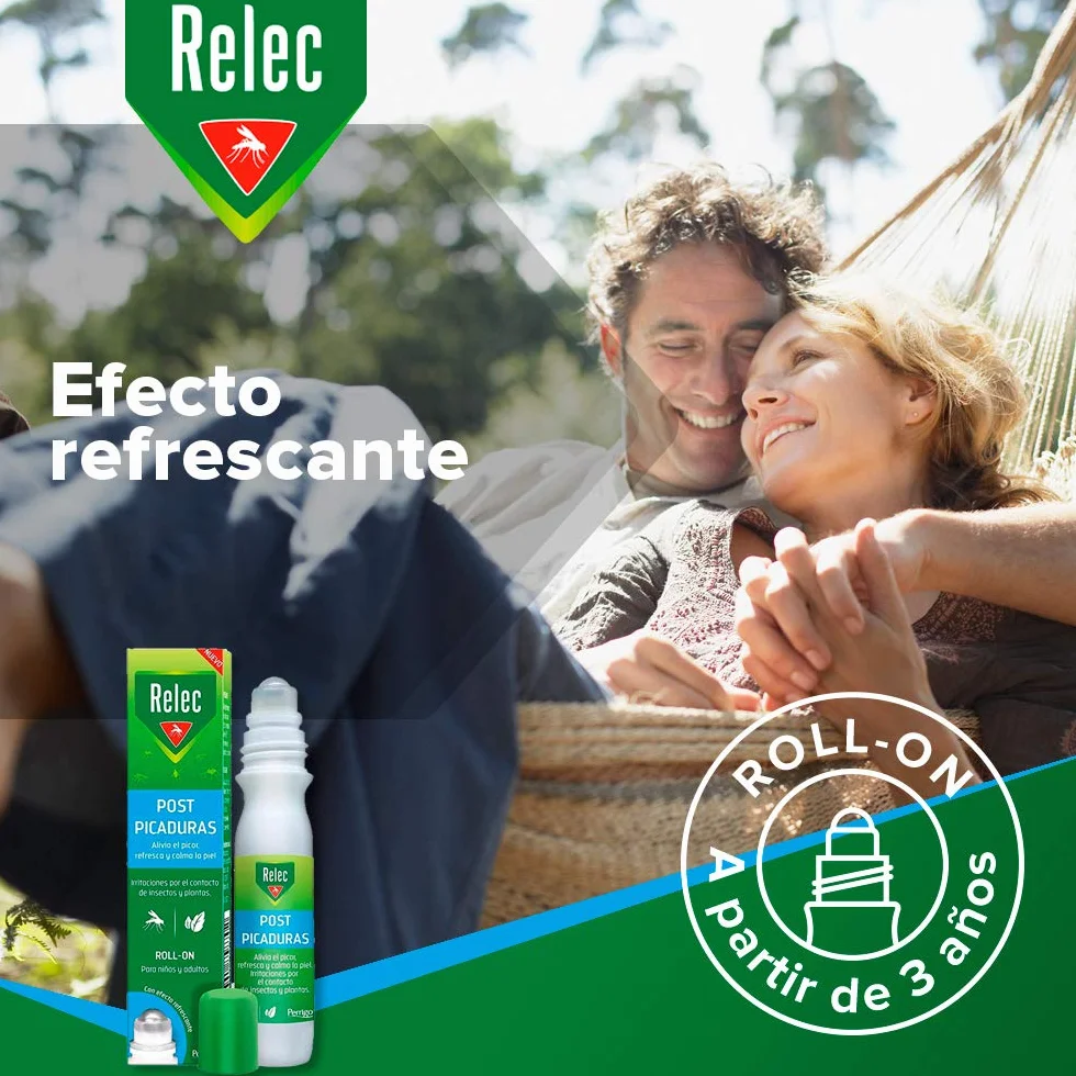 Relec Post Picaduras Roll-On 15 ml (+3 Años) Alivia Picor Plantas Insectos