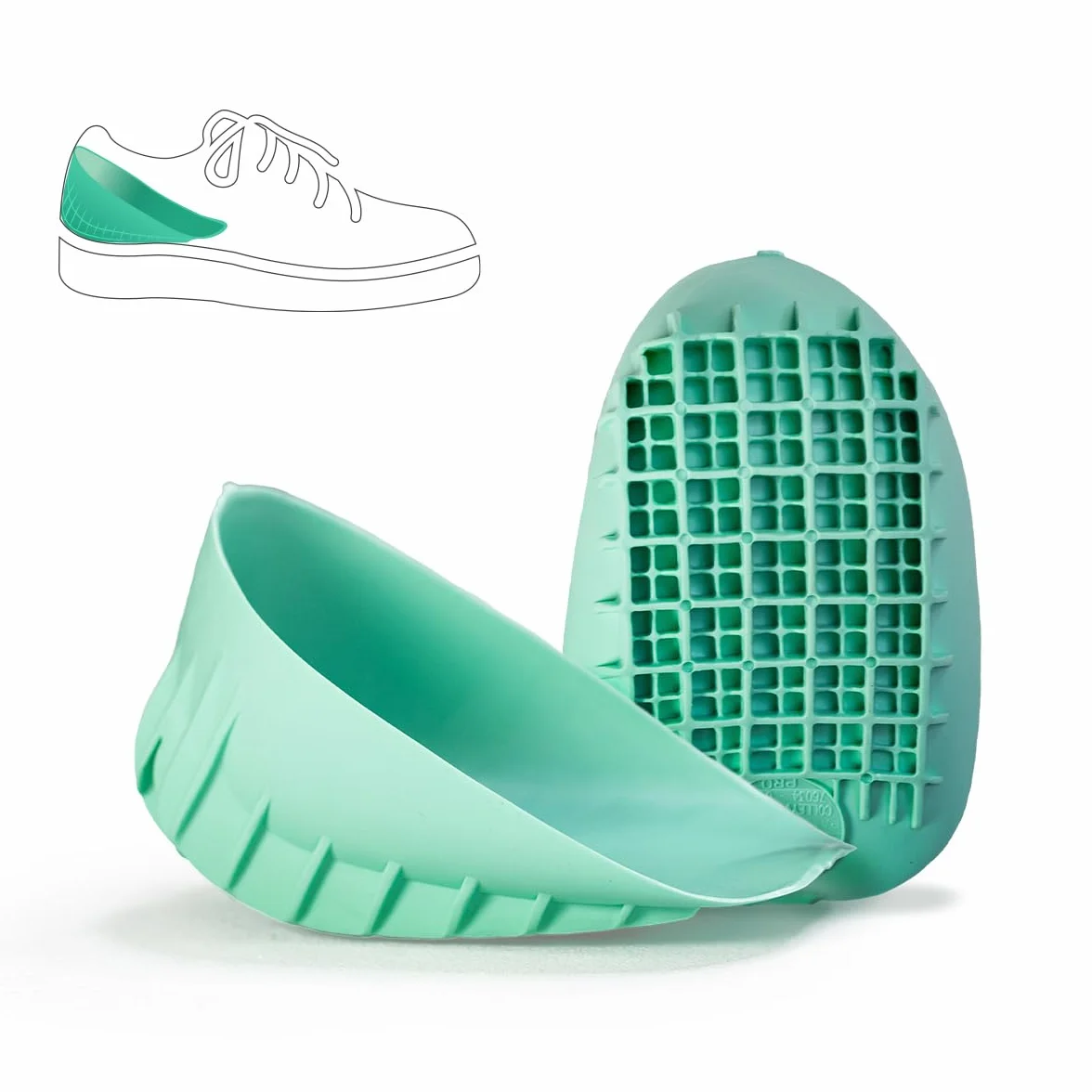 Tuli's Heavy Duty Heel Cups Taloneras Reforzadas Fascitis Plantar Absorción Impactos 1 par Mediano
