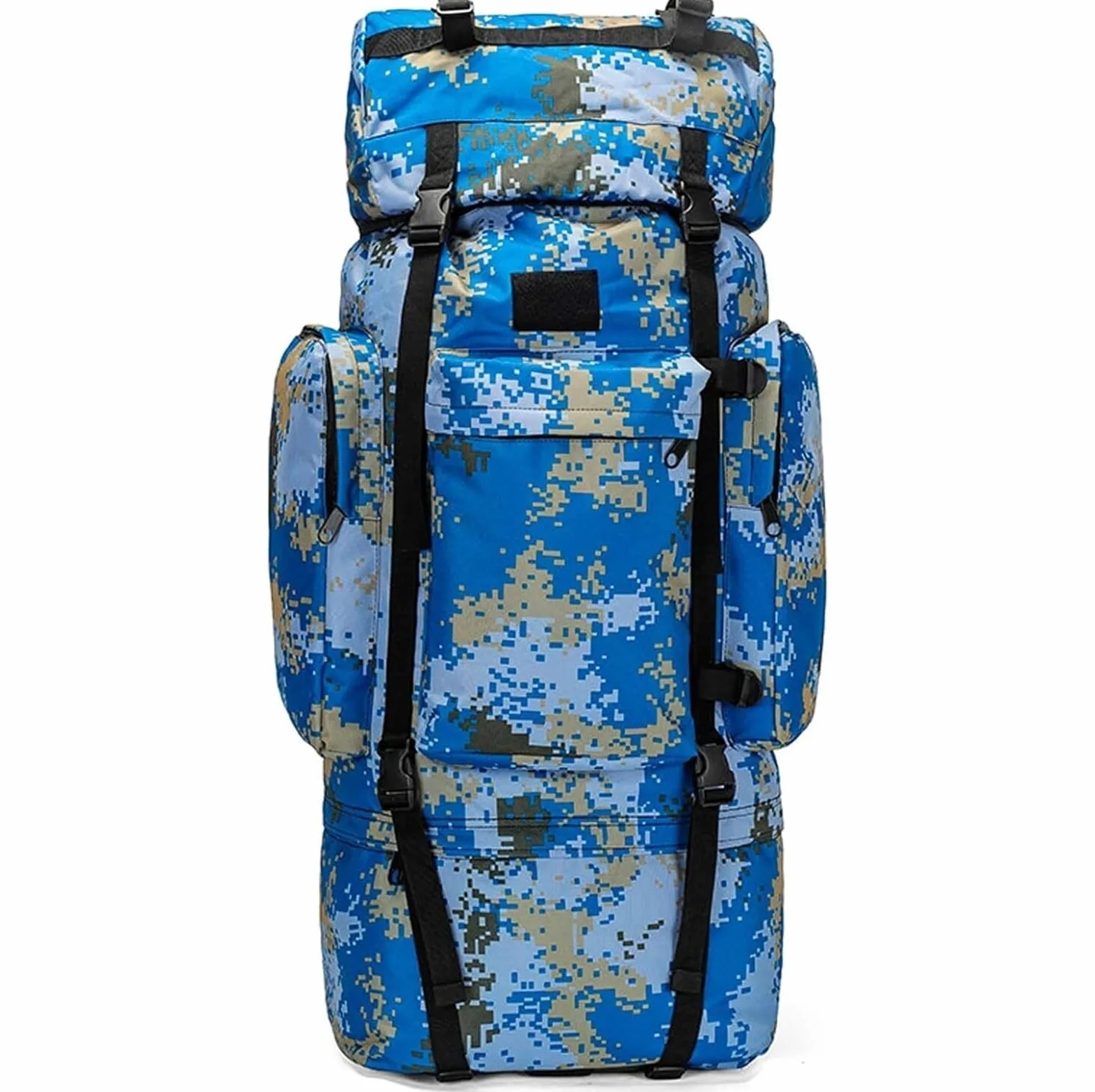 Mochila de senderismo, 110L Gran Capacidad Senderismo Montañismo Viajes De Exploración Equipaje Impermeable Viaje Camping Senderismo Montañismo Mochila(B)
