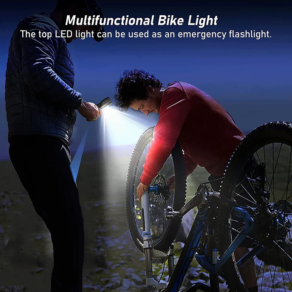 500 Lúmenes Luces De Bicicleta IPX5 Impermeables Luces De Bicicleta Súper Brillantes Delanteras Y Traseras USB Recargables