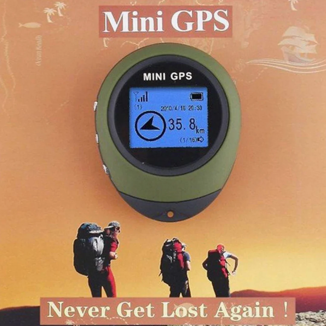 Winterworm - Llavero GPS portátil, tamaño reducido, dispositivo geolocalizador ideal para ciclismo, senderismo, excursiones en la naturaleza y «geocaching»