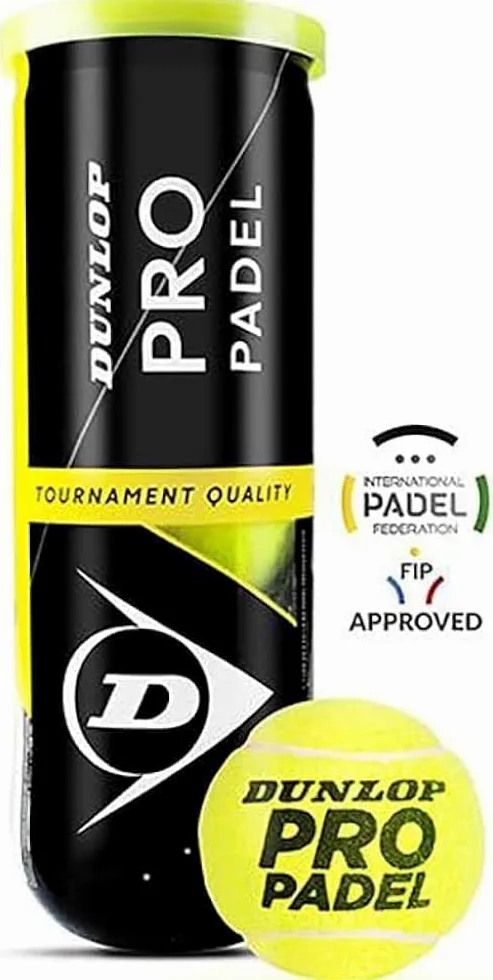 24 Botes de Pelotas Dunlop Padel Pro, Cajon 24 Botes