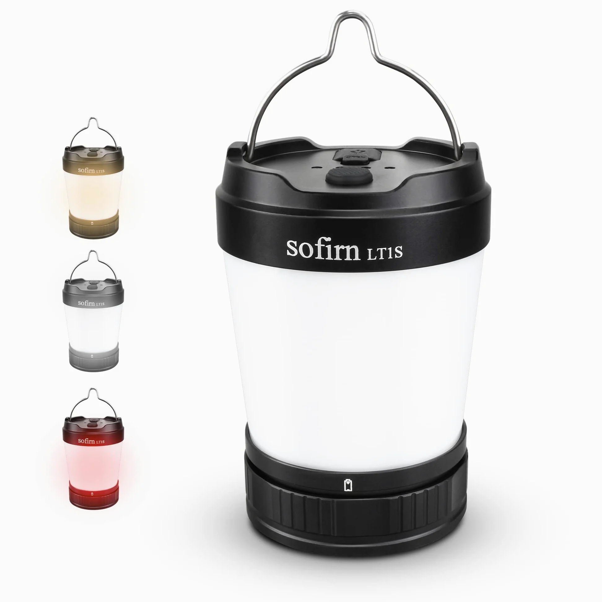 Sofirn LT1S - Linterna recargable de camping LED con función Powerbank, IPX8 impermeable, para huracán, camping, kit de emergencia (LT1S-kit)