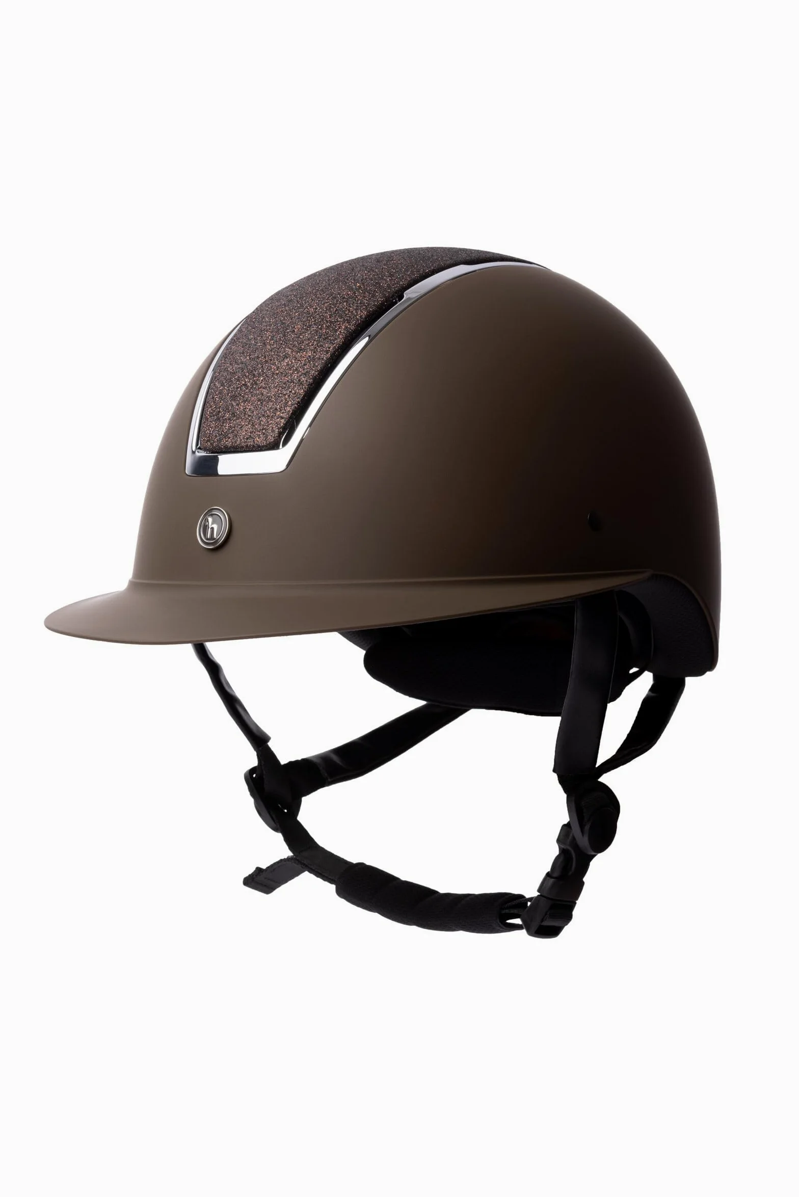 Horze Monarch - Casco de equitación para mujer, con purpurina metálica, CE EN 1384:2023, tamaño ajustable