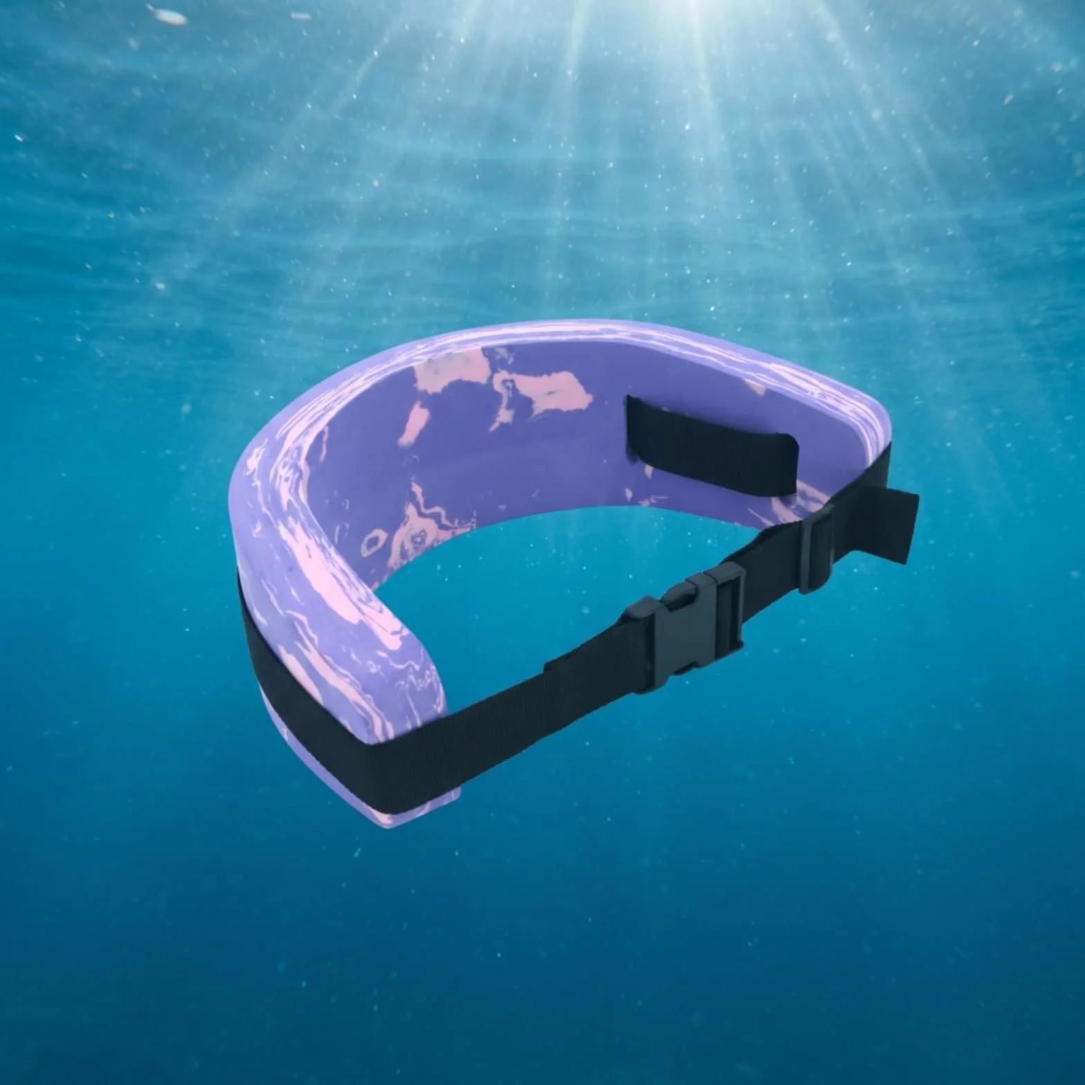 Cinturón Aprendizaje Natación con Hebilla Ligero Ayuda Flotación con Correa Ajustable Suave Artículo para Piscina, Aeróbic Acuático