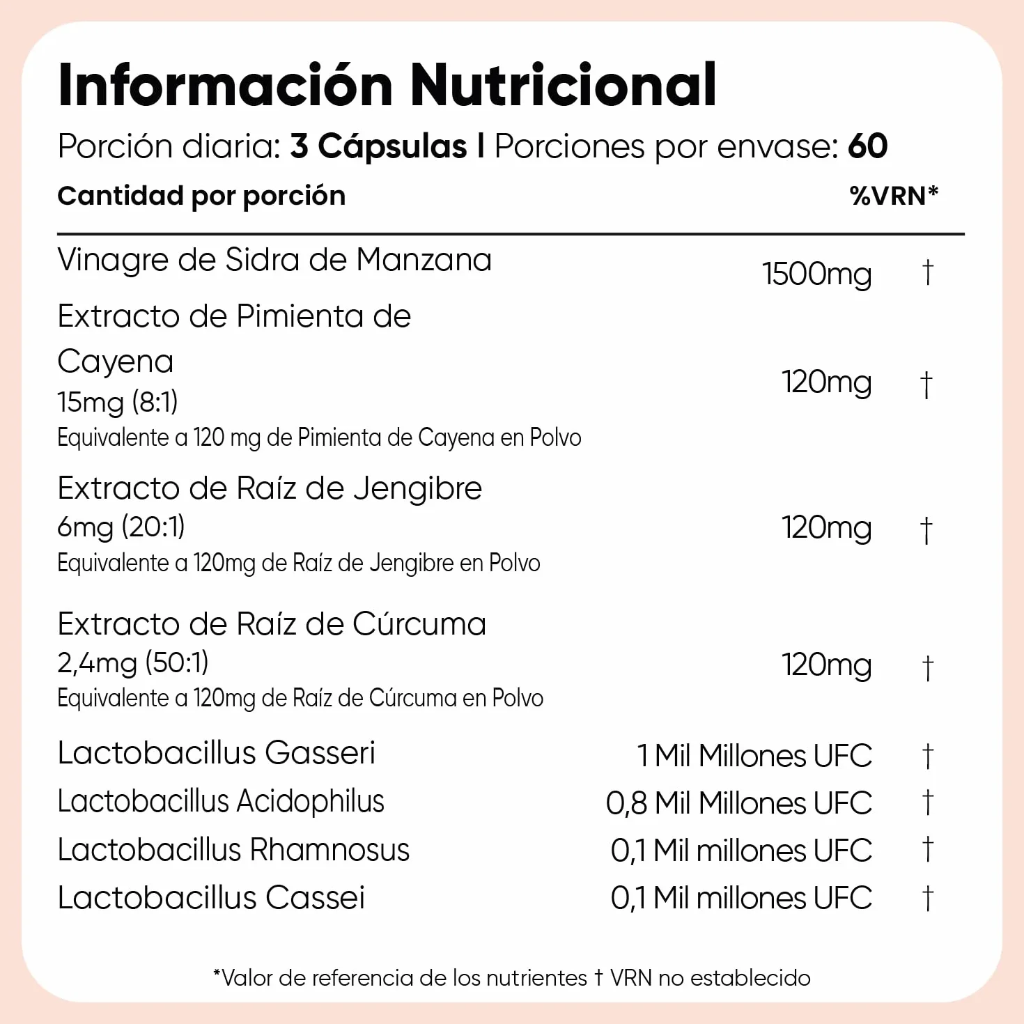 Vinagre de Sidra de Manzana 1860 mg - 180 Cápsulas con Probióticos, Cúrcuma, Jengibre y Pimienta de Cayena - Suplemento Vegano Sin OGM Sin Gluten