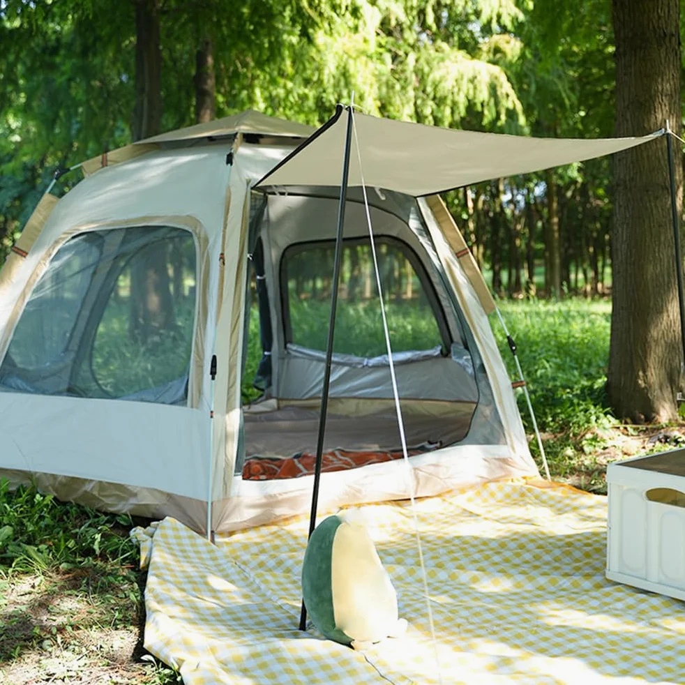 Lixada Tienda de campaña instantánea, portátil, Impermeable, automática, Tienda de campaña Familiar, Cabina para Acampar, Senderismo, montañismo