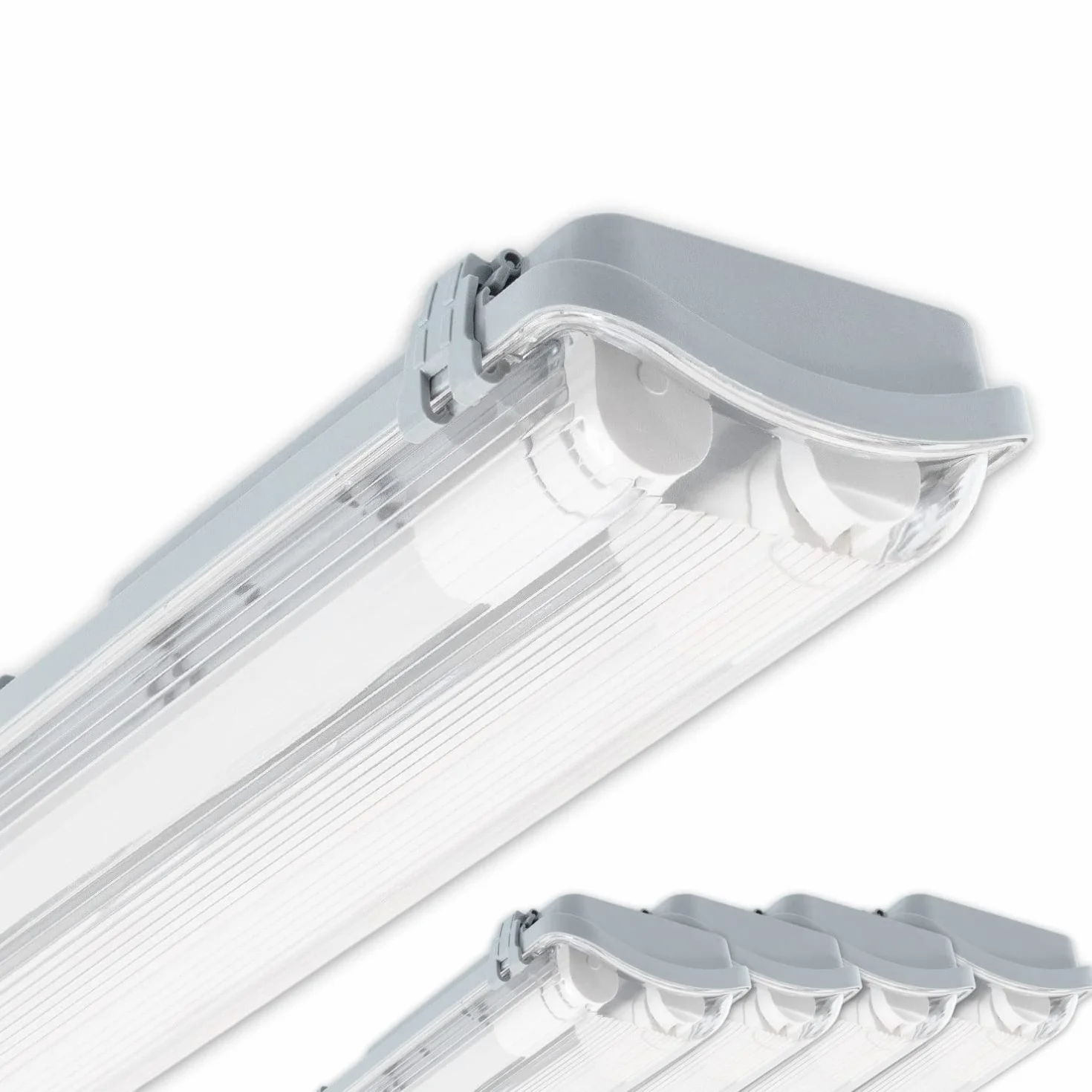 CLAR Pantalla Estanca LED 18W 2 Tubo 120cm Pack 5