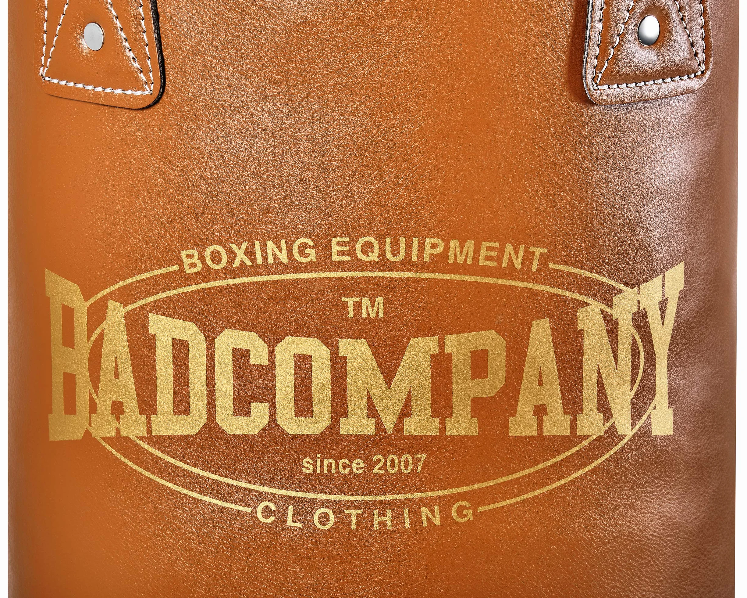 Bad Company Saco de boxeo retro, saco de boxeo sin relleno, incluye cadena de acero Heavy Duty de cuatro sujeciones - 180 x 35 cm