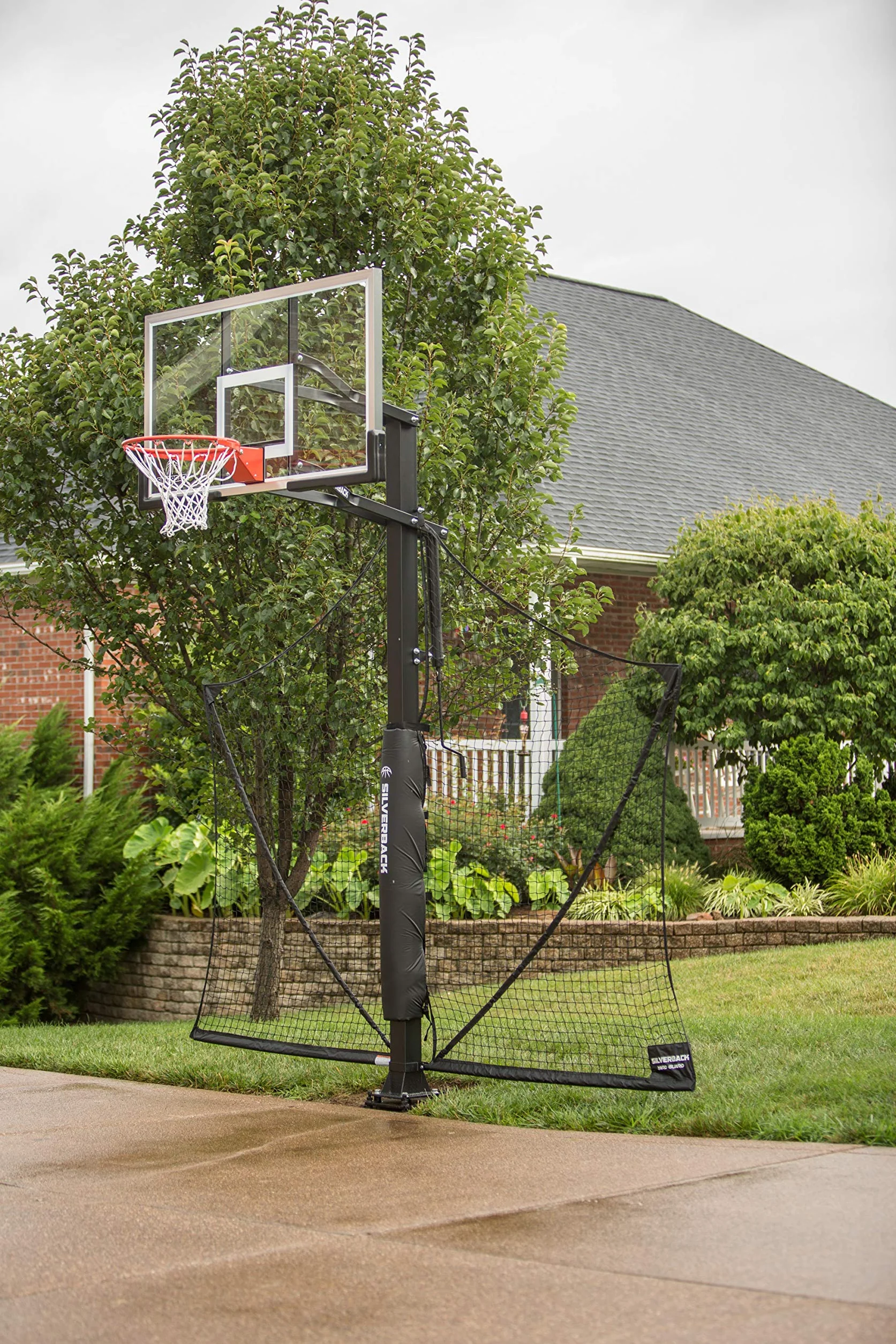 Basketball Yard Guard Defensive Net System Rebounder with Foldable