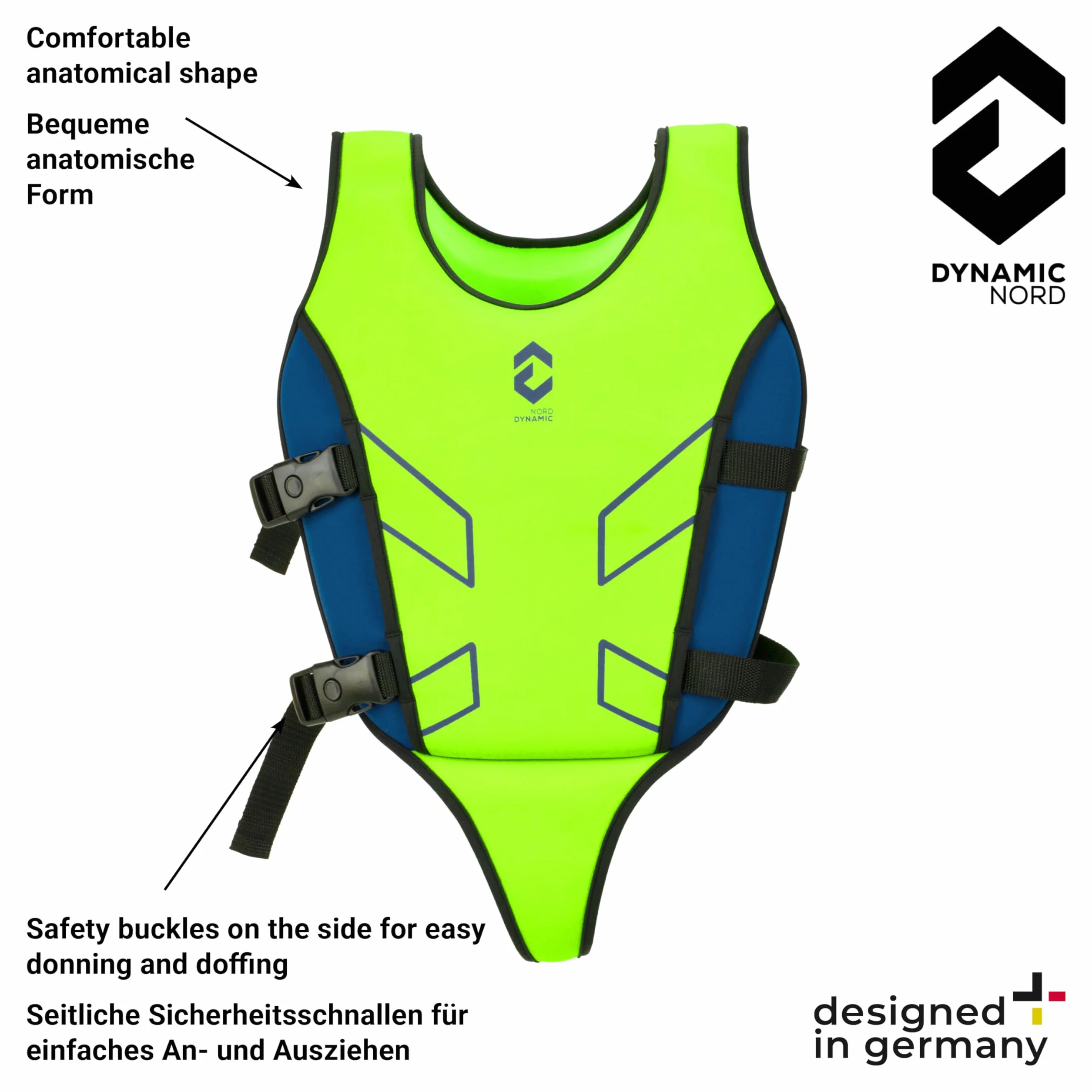 Chaleco de Natación Premium para niños - Diseñado en Alemania - Ayuda de natación de 15-19 kg y 19-30 kg, Ayuda de flotabilidad, Chaleco de flotabilidad, Swim Vest
