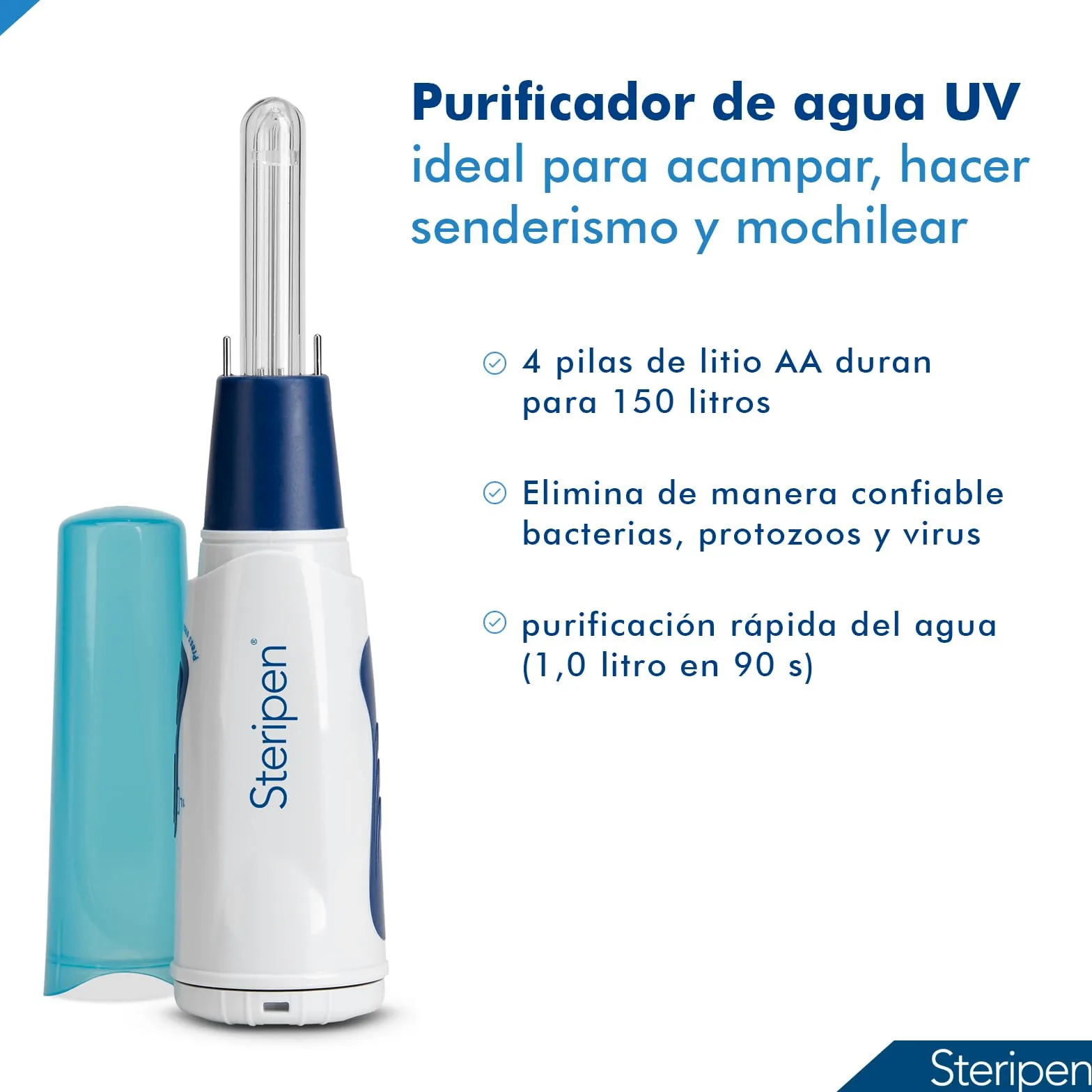 Classic 3™ potabilizador de agua UV SteriPEN® sin pre-filtro