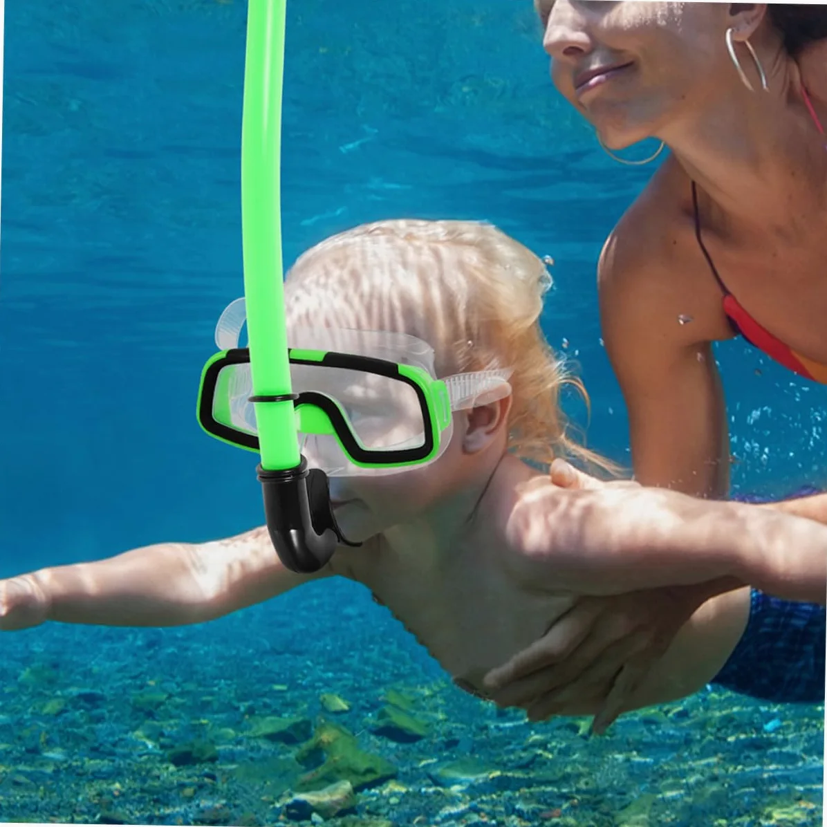 ULTECHNOVO Gafas de Buceo para Snorkel Portátil Equipo de Snorkel Compacto Gafas de Buceo Protector Nasal para Nadar Playa