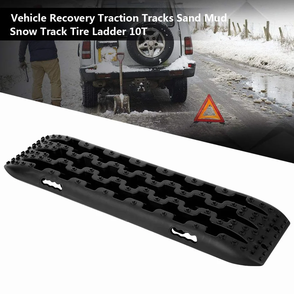 Pistas de Tracción de Recuperación, Alfombrilla de Agarre para Vehículos Todoterreno (2 Unidades) Almohadilla Placa Antideslizante para Neumáticos GM, para Hielo Barro Nieve 107X30 X5cm