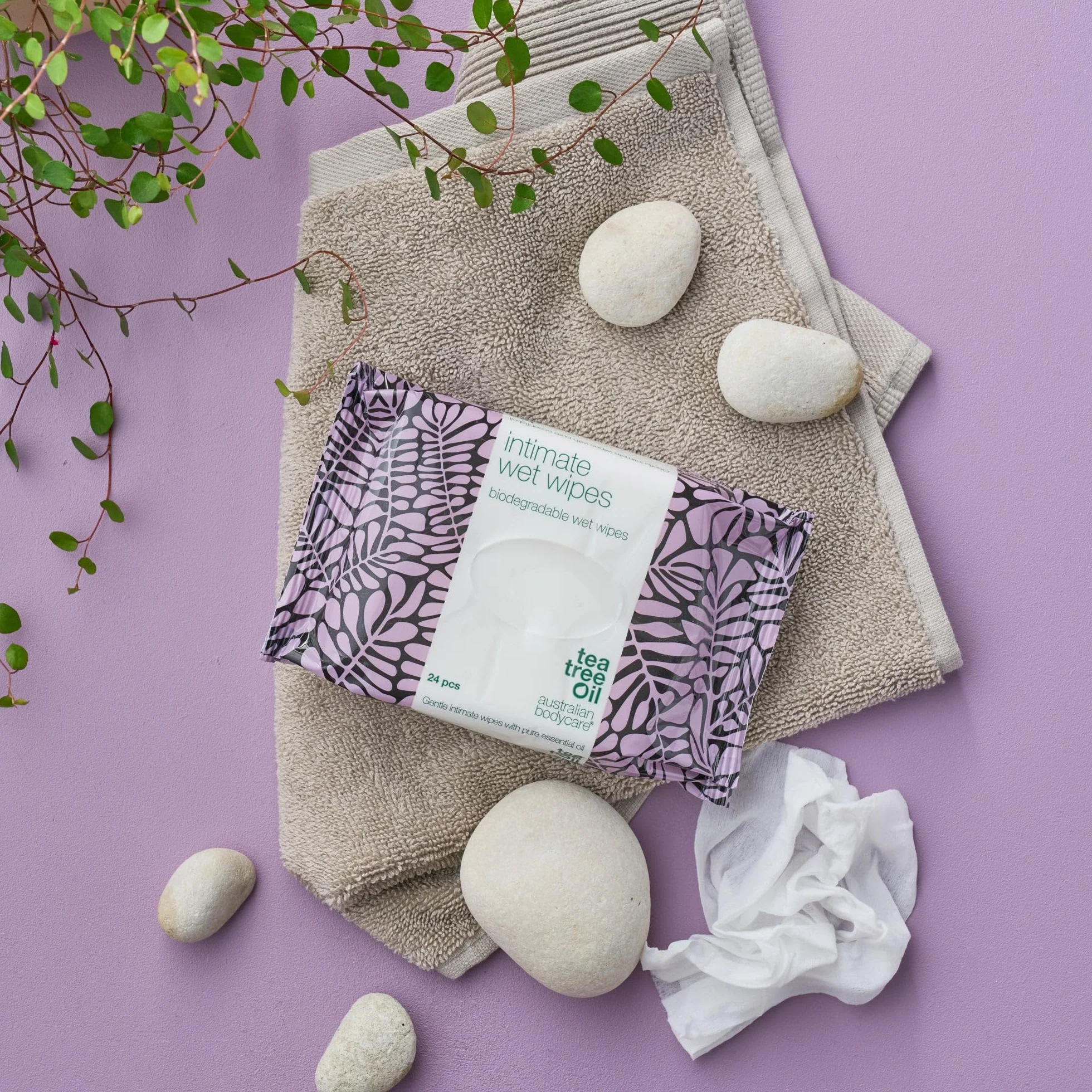 Australian Bodycare Toallitas Húmedas Íntimas con Aceite de Árbol de Té 144 Toallitas 6 Paquetes