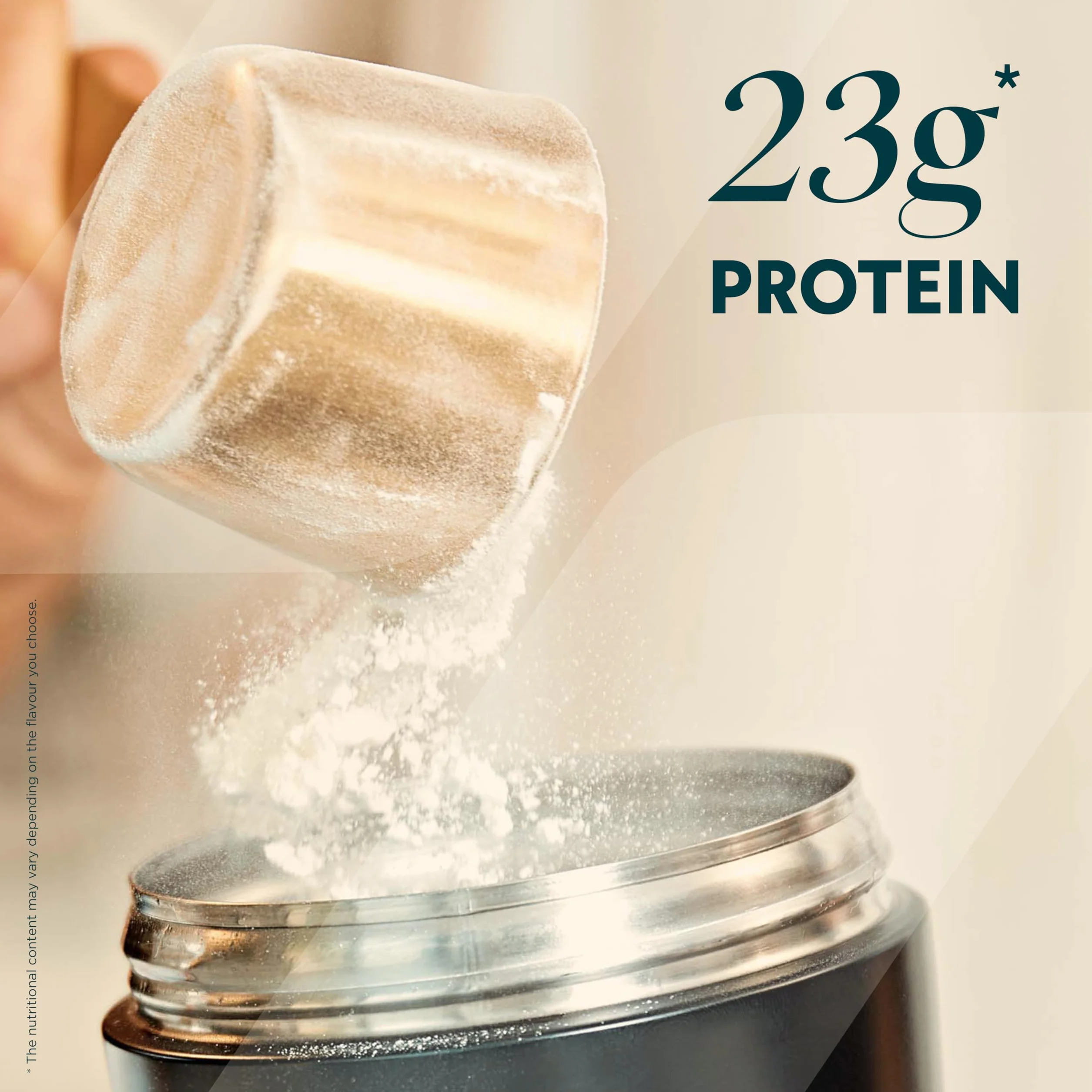 Myprotein Impact Proteína de suero en polvo 23g proteína por porción Sin Sabor 1kg Bajo en azúcar grasas