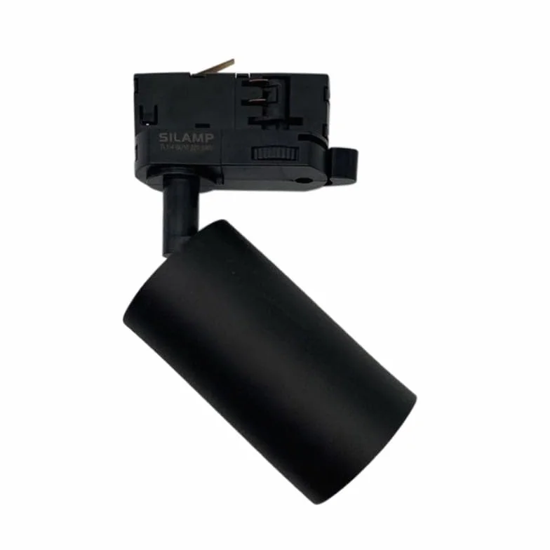 SILAMP Foco LED en riel 80° Trifásico NEGRO GU10
