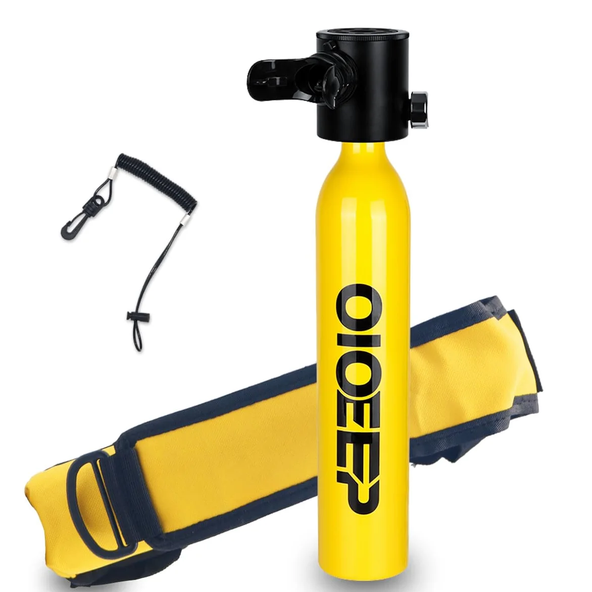 Mini tanque de buceo de 0,5 L, tanque de pulmón portátil de 0,5 L, sistema de respiración subacuática de 5 a 10 minutos para familia, fiesta y viaje, kit de buceo