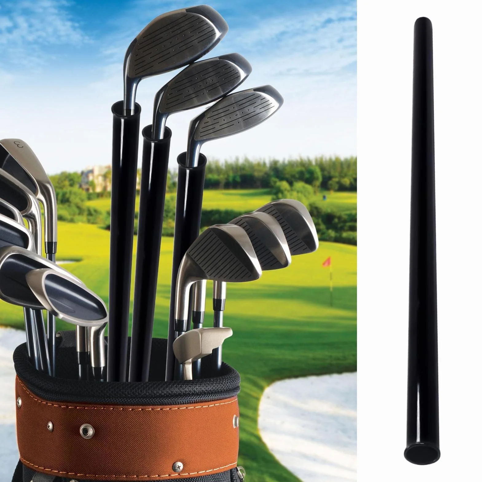 Generisch Mangueras de golf – Mangueras para bolsas de golf, raquetas, separadores, divisores, material de PVC, insertos de balle, accesorios para carro, palos de golf, golfistas de hombre