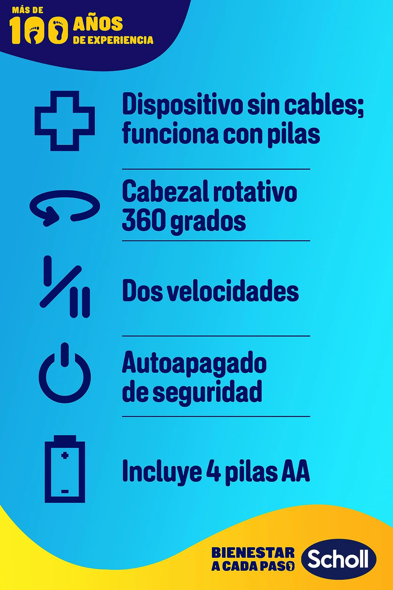 Scholl Expert Care 2 en 1 Lima Eléctrica para Pies - Quita Durezas y Callos, Pedicura Profesional