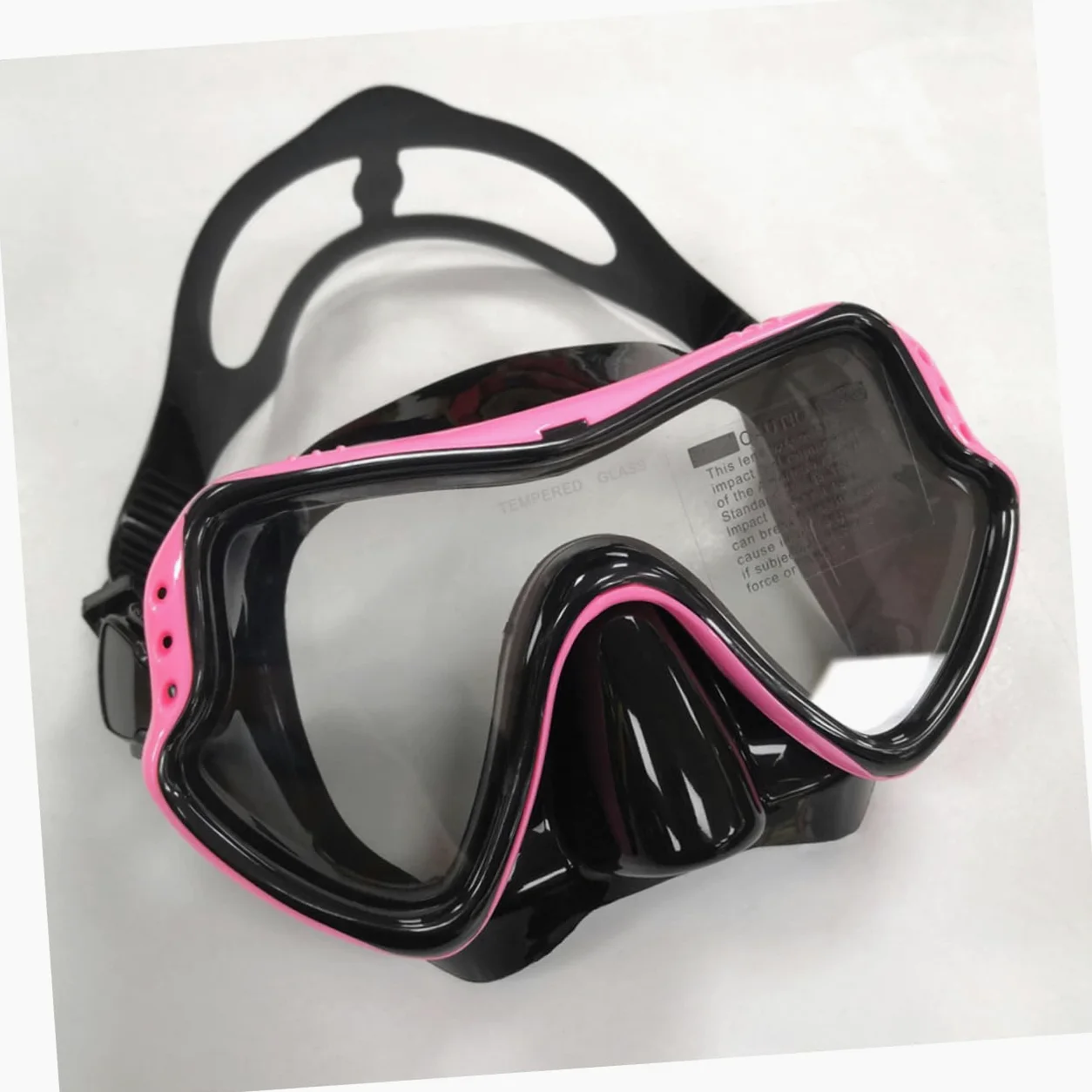 Gafas De Buceo y Esnórquel para Adultos Conjunto De y Tubo De Diseño De Ventana Única Antivaho y Color Rosa Marco