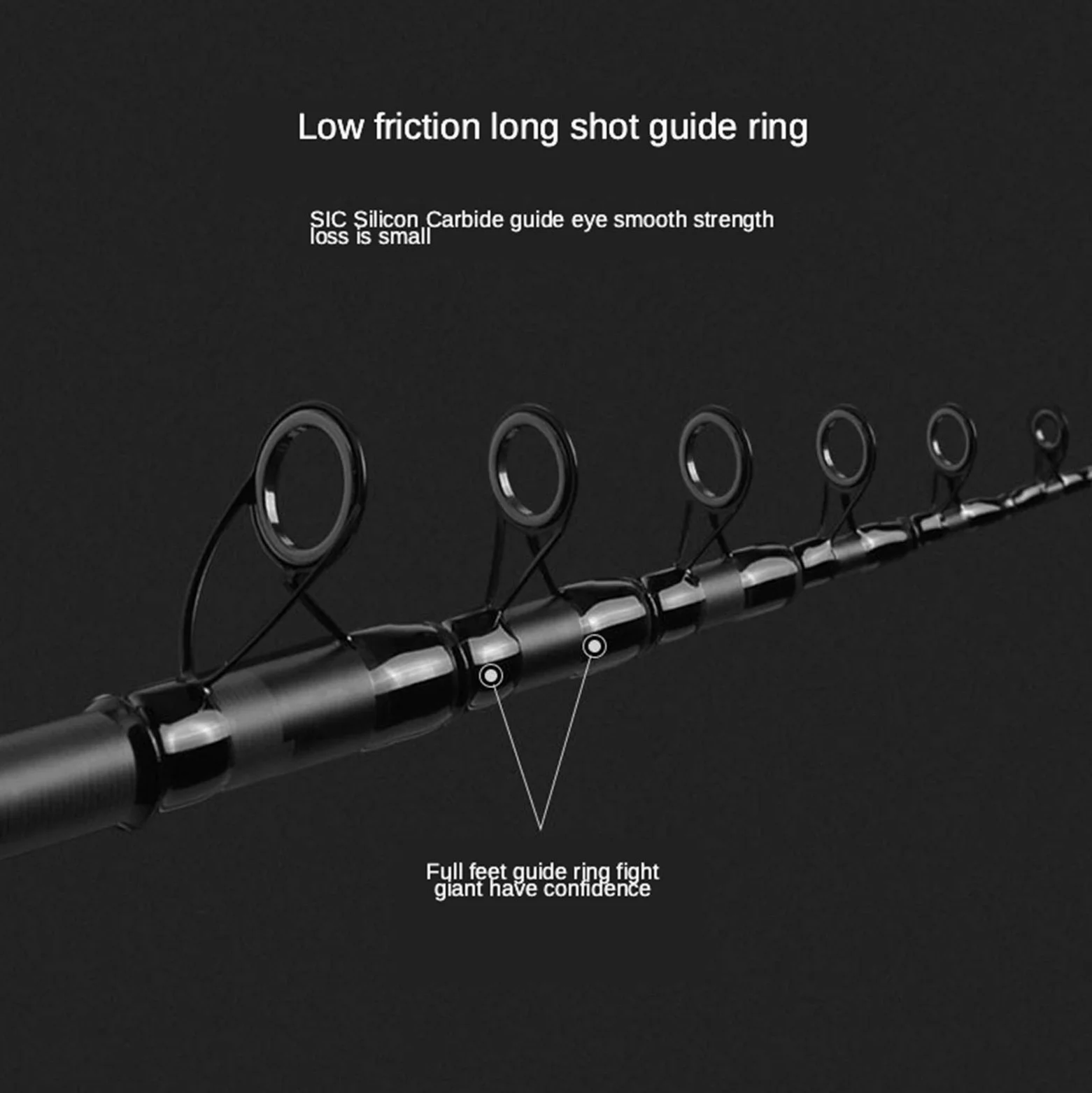 Cañas de Pescar en Mar,Cañas de Pescar Surfcasting 2.7m-5.4m Cirilla de Pesca Pole Lanzamiento de Distancia Ultraligero Secciones Largas Pesca Telescópicas Pesca Aparejos