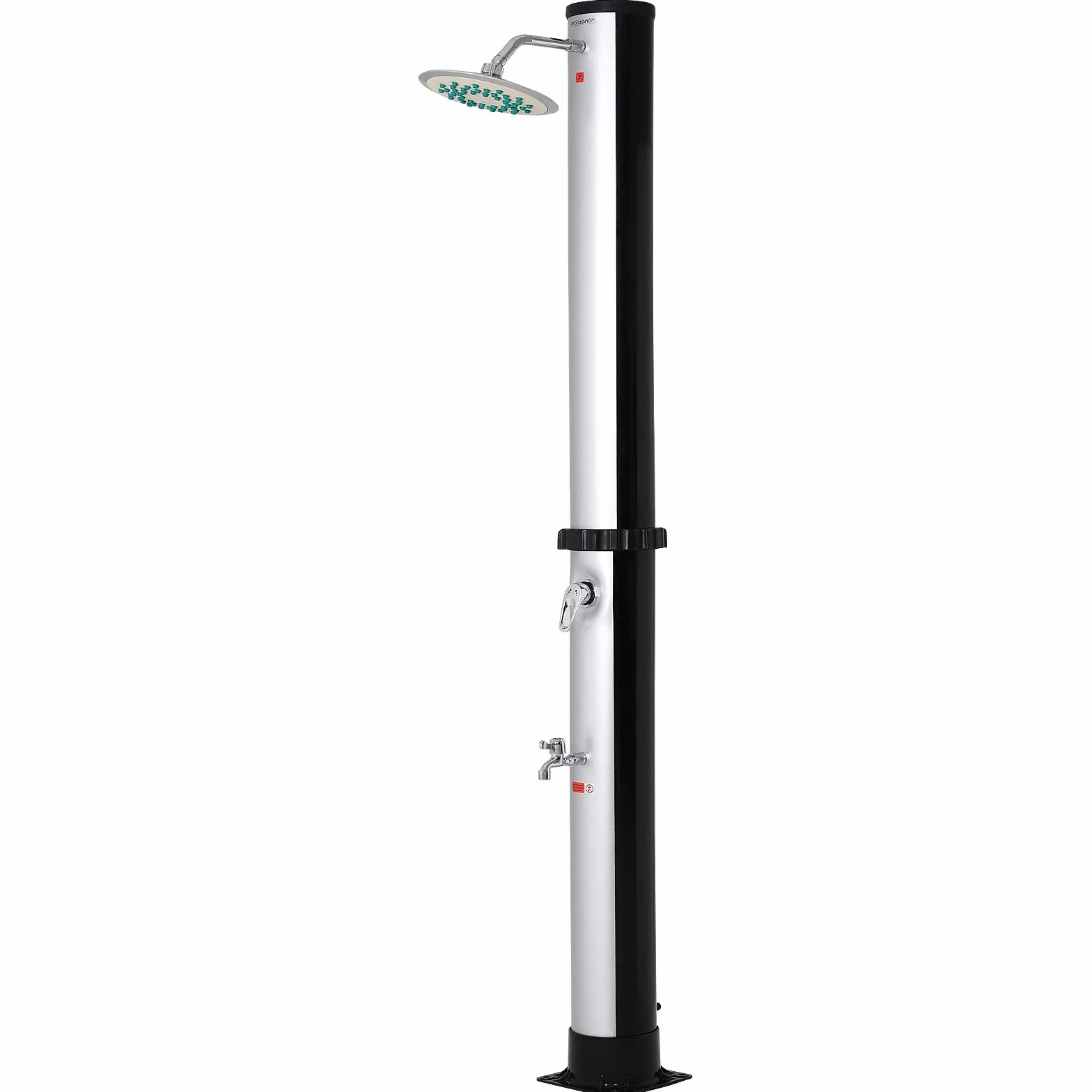 Monzana® Ducha Solar de Jardín 35L 216cm Piscina Cabezal Grande Ducha de Pies Agua Caliente 60°C
