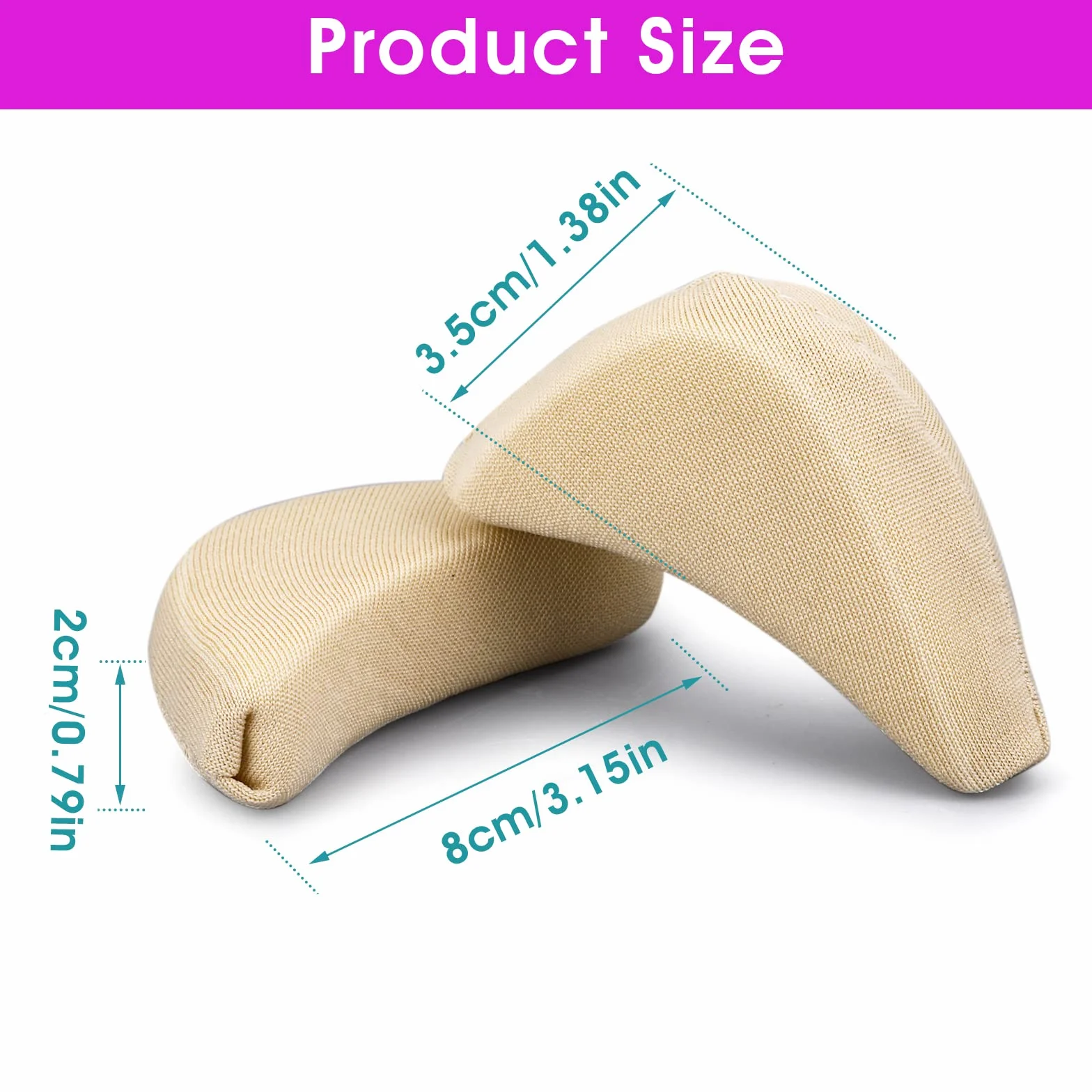 Almohadillas ajustables de esponja suave para zapatos, alivio del dolor de pies, reutilizables