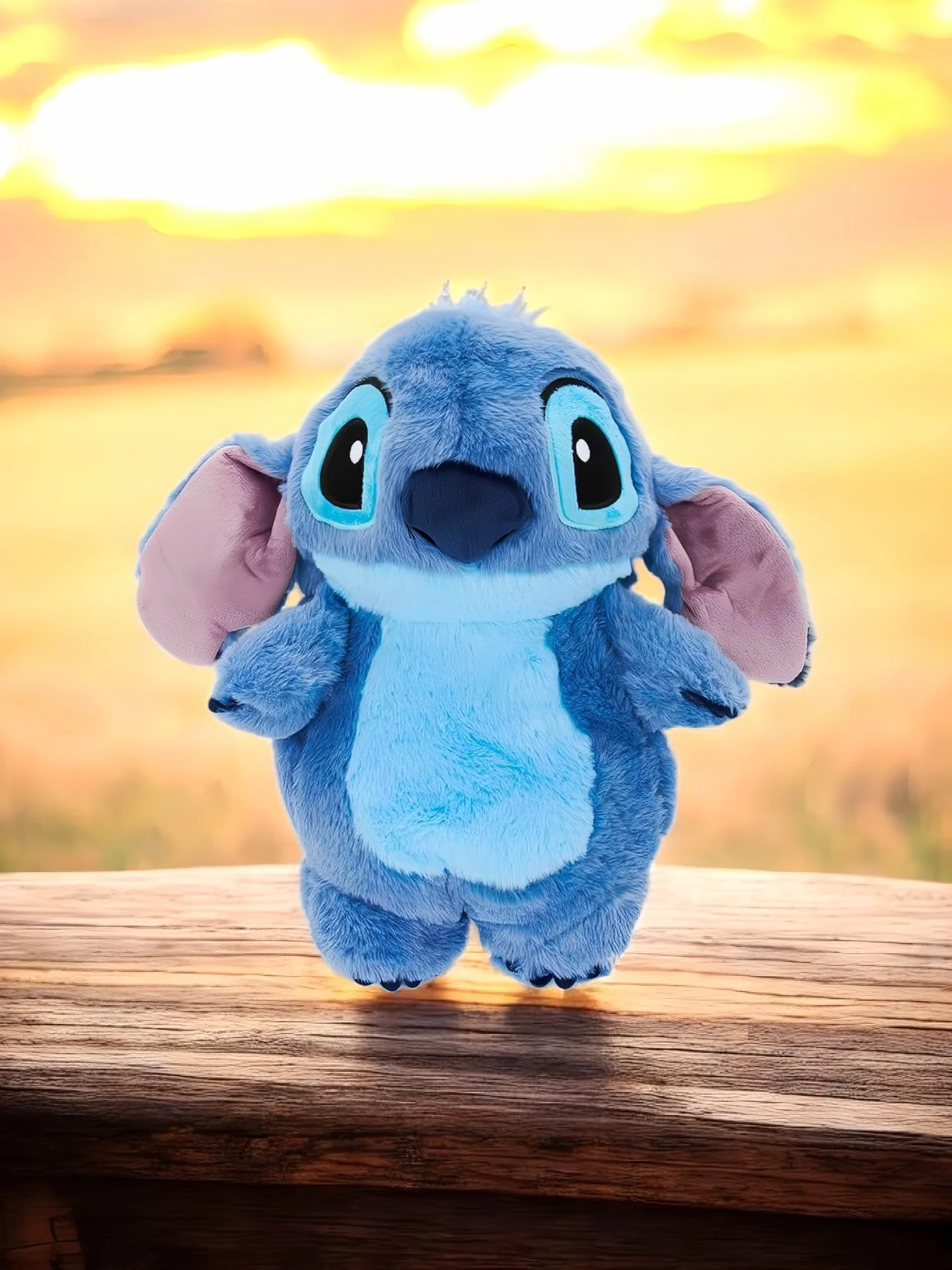 Bolsa de agua caliente Stitch y Angel 30 cm 750 ml
