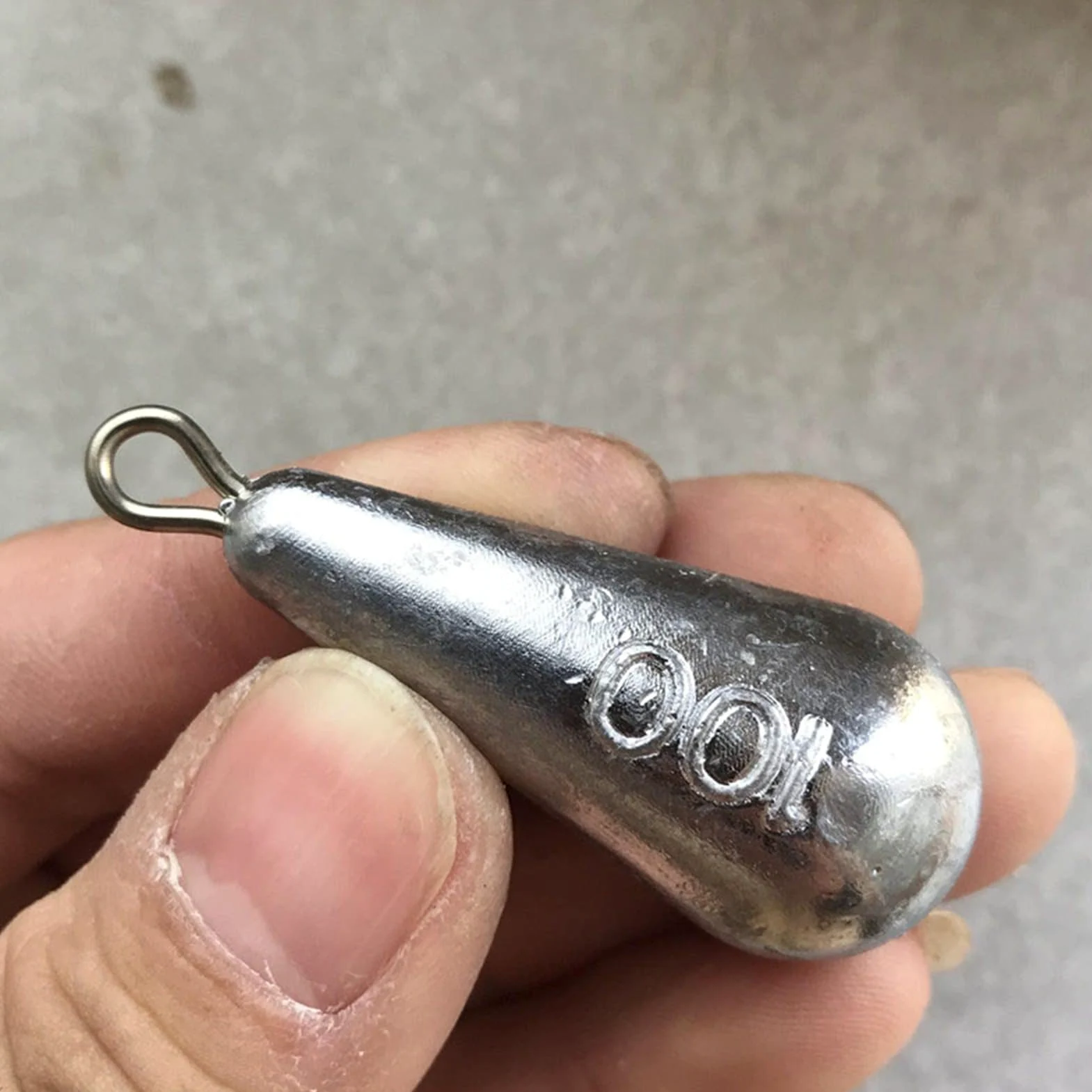 Plomo de Pesca Pesada 150 g 200 g 250 g 300 g 400 g 500 g Forma de Gota de Lluvia Pesos de Pesca en el mar Pesos de sedal de Agua Dulce de Agua Salada para bagre de Trucha lubina