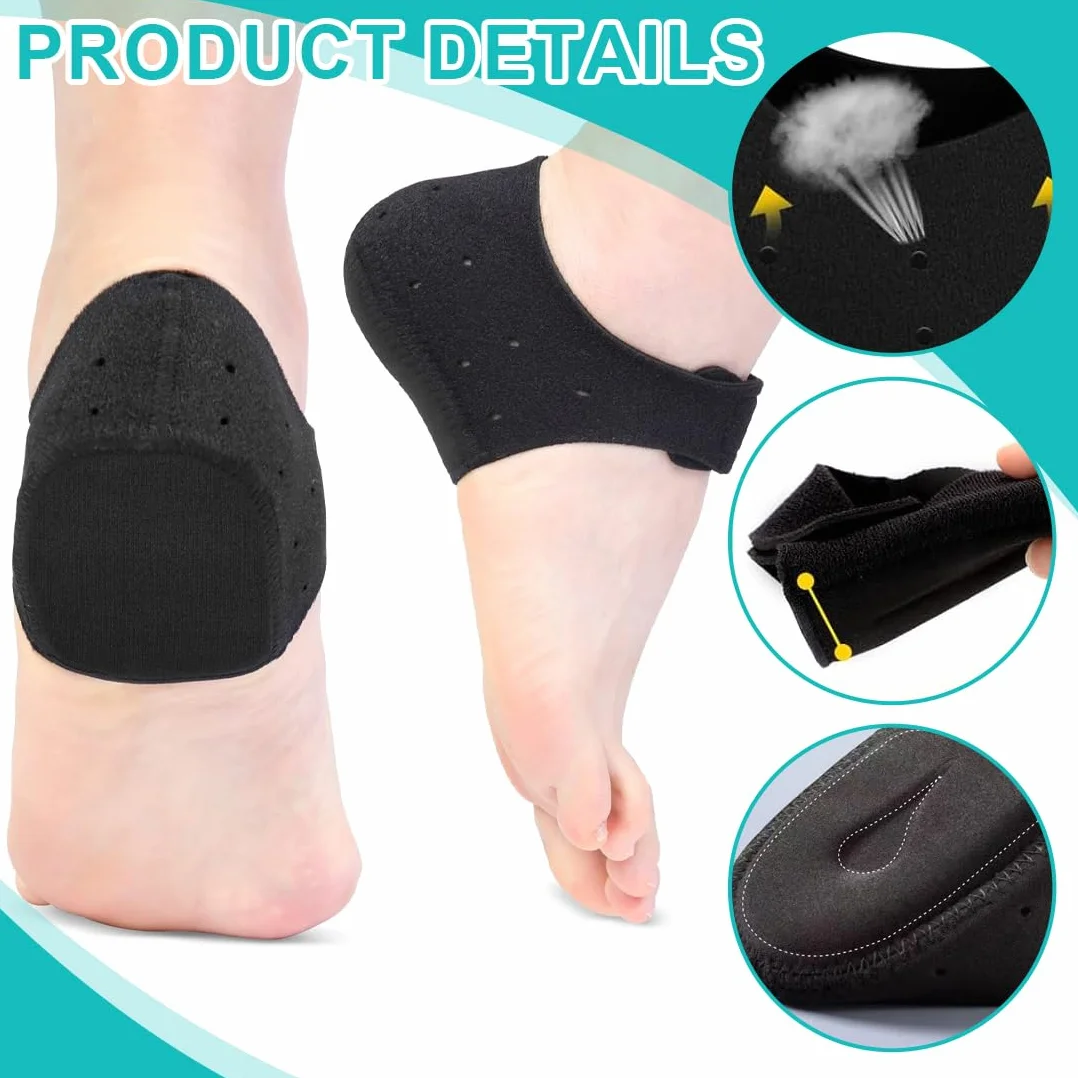 GXGM Protector de talón de gel Fascitis plantar Copa de talón alivia el dolor del talón