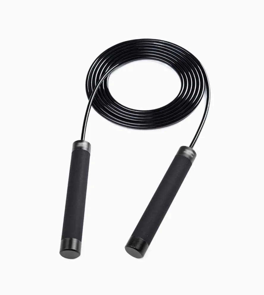 Cuerda para Saltar Rodamiento Saltar Cuerda Ajustable Saltar Cuerdas Deportivas Saltar Gimnasio Ejercicio Fitness Equipo Con Espesado Antideslizante Cuerda de Saltar ( Blue : Black , Size : 300cm )