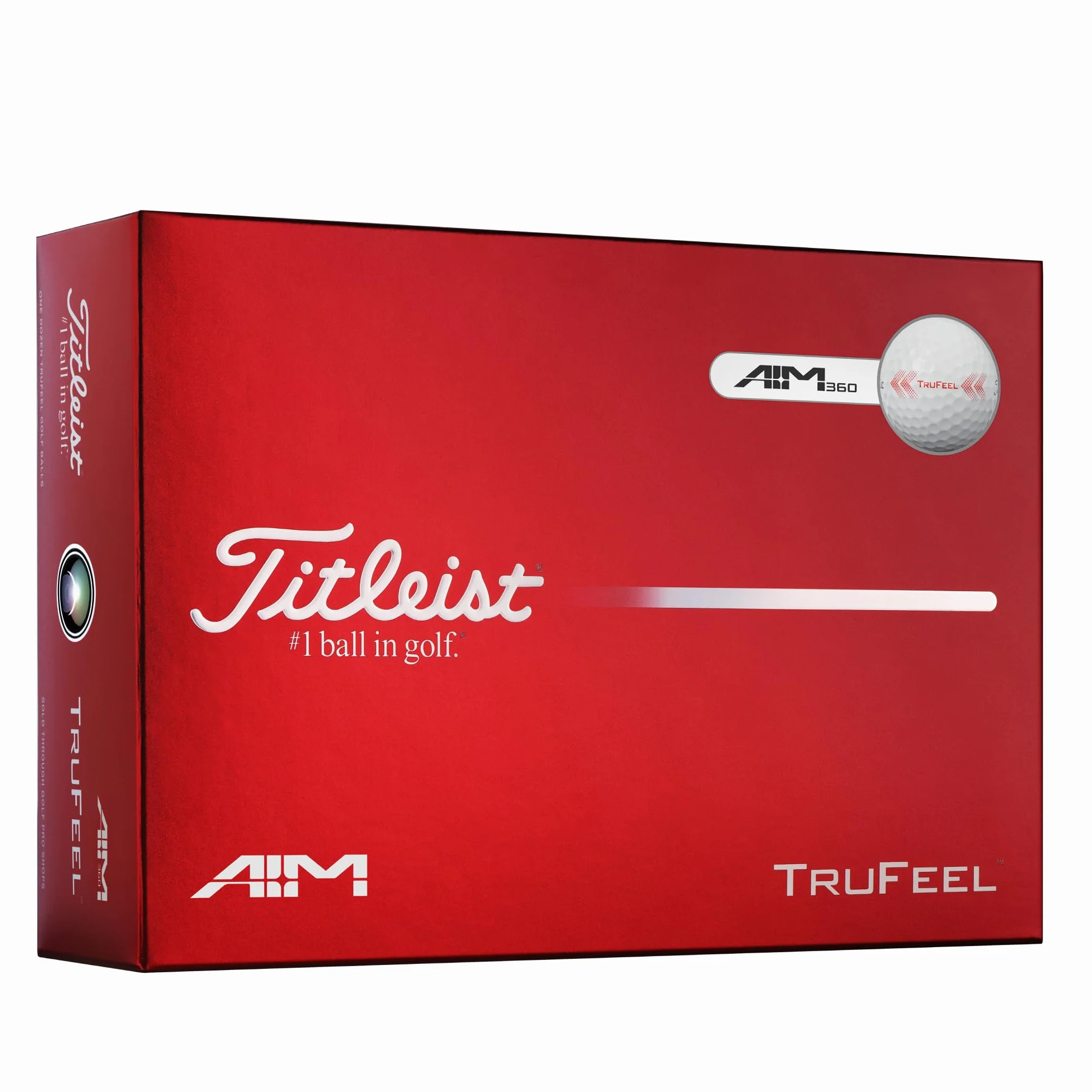 Titleist TruFeel Aim 360° Pelotas de Golf Blanco Docena