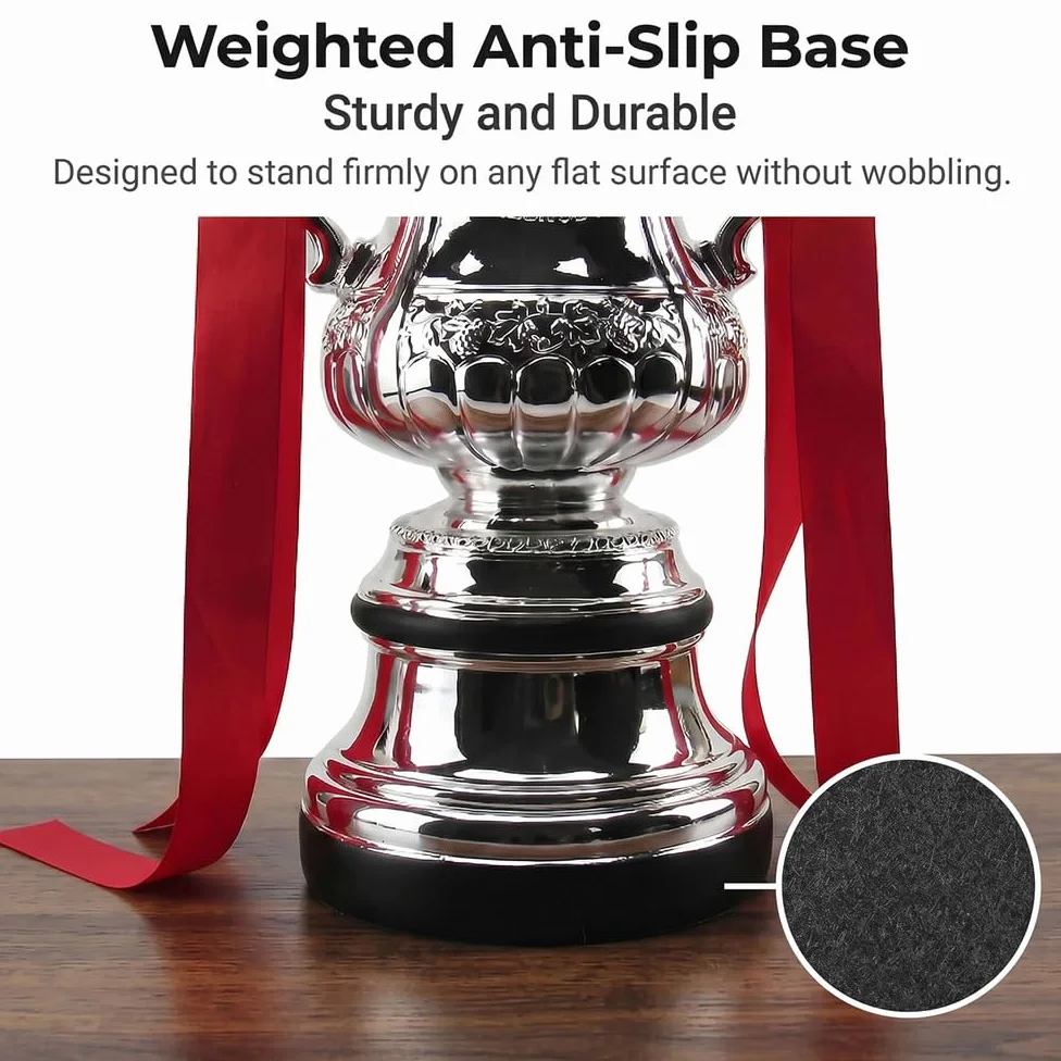 FA Cup Trofeo Réplica Fútbol Copa Plata Colección | Trofeo réplica FA Cup acabado plata para aficionados, coleccionistas, clubes y decoración deportiva