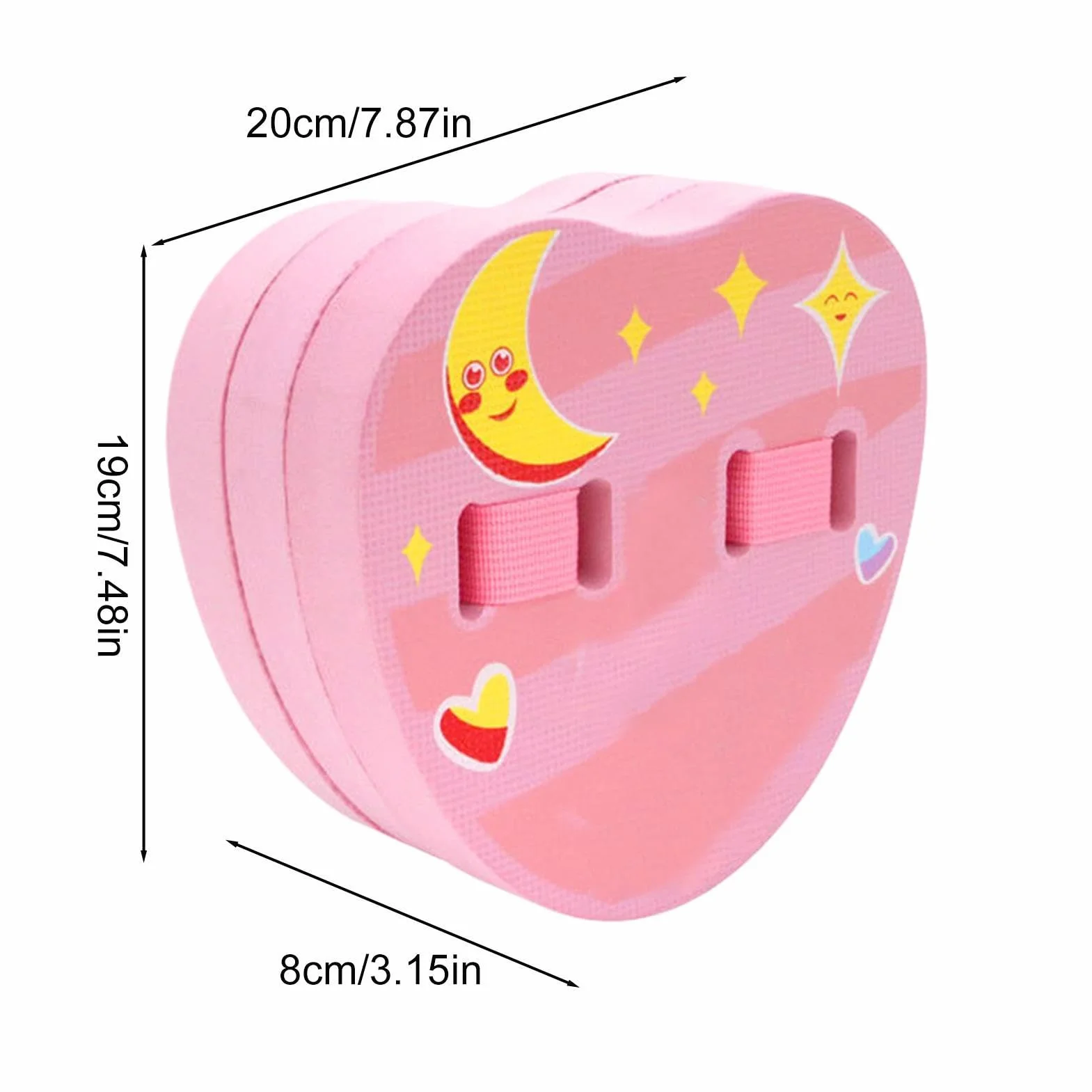 Flotador Espalda Infantil Cinturón Natación,Ergonómico EVA Dibujos Animados 3 Capas Ajustable,Cinturón Entrenamiento Piscina Flotador Espalda | para Piscinas Lagos Playas Y Acuáticas