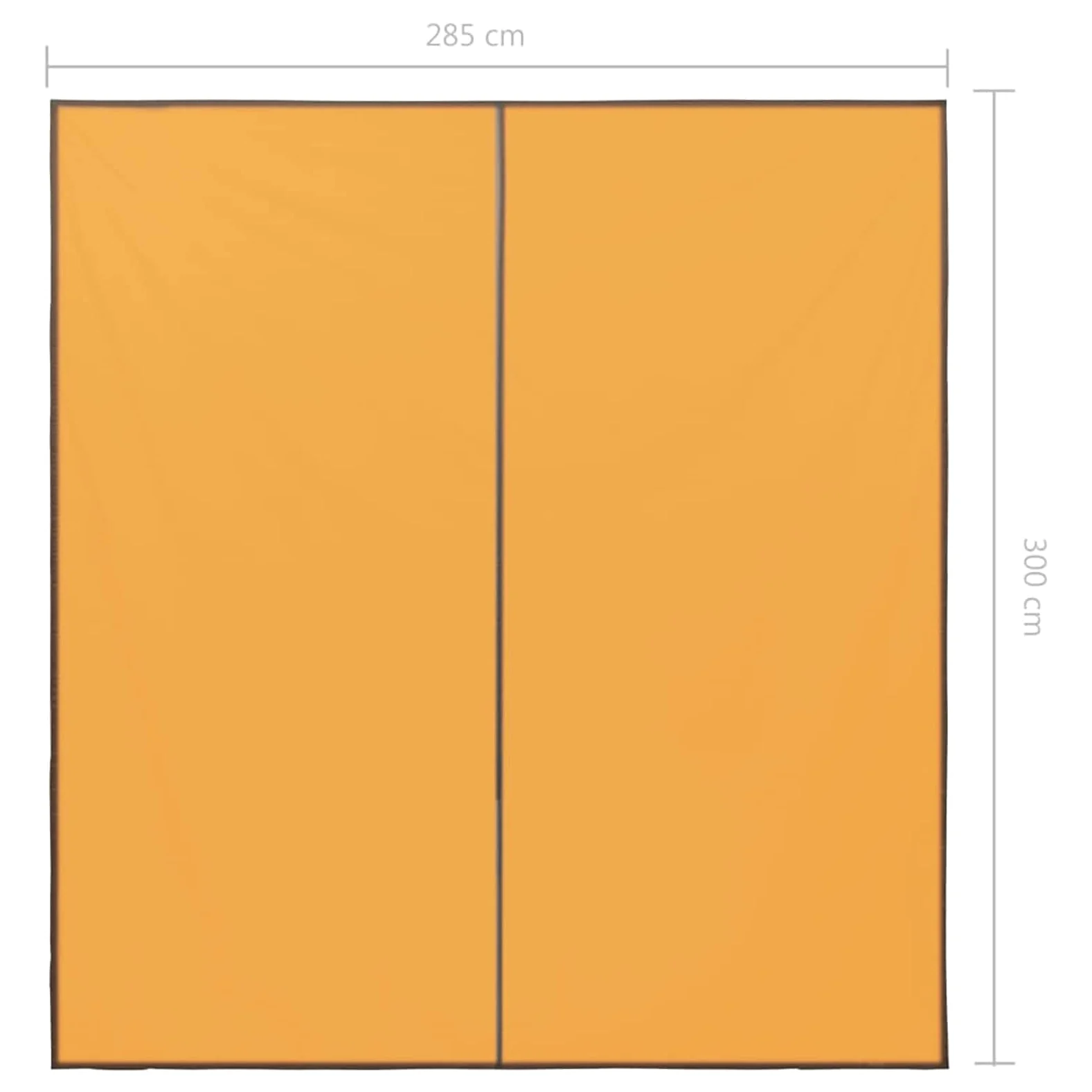 Tidyard Impermeables Lonas de Tiendas de Campaña Toldo de Camping Toldo de Jardín Toldo de Sombra para Playa/Parque,Lona de Picnic Protección UV Amarillo 3x2,85 m