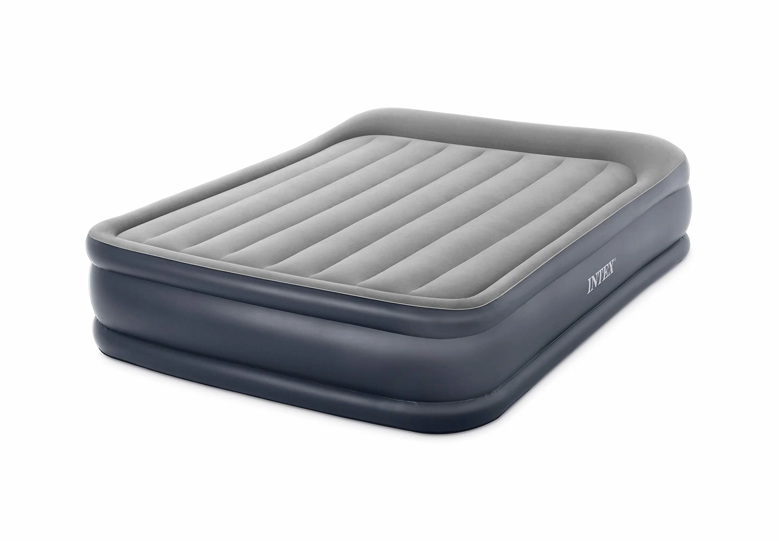 Intex 64136 Deluxe Pillow Rest Colchón Hinchable Doble, con Tecnología Fiber-Tech, de la Línea Dura-Beam Plus, Medidas 152x203x42 cm, Peso Máximo 272 kg
