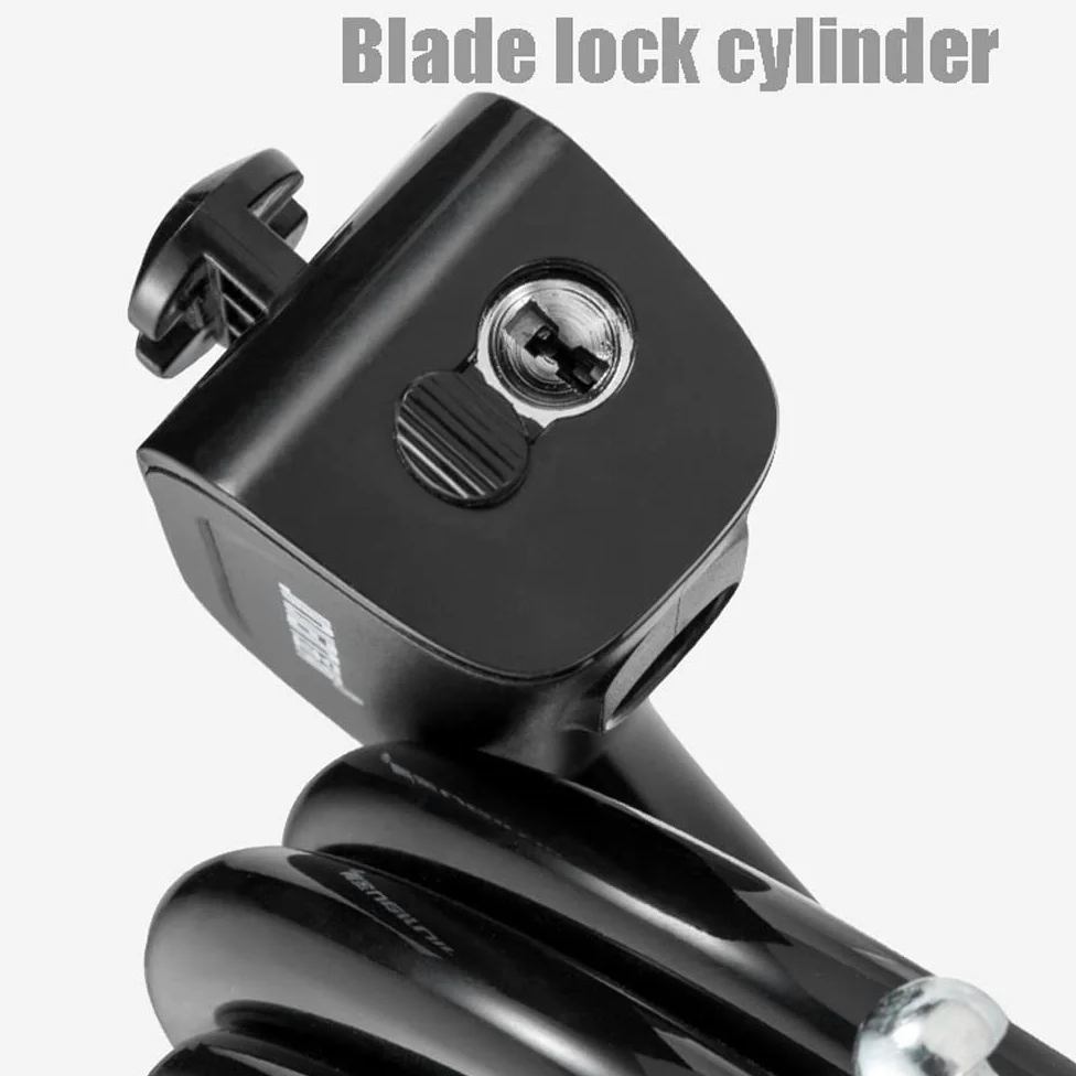Candado para Bicicleta con Cubierta Antipolvo, núcleo de Bronce, Cable de Acero antirrobo, candado automático para Bicicleta de montaña, Motocicleta, candado antirrobo para Scooter