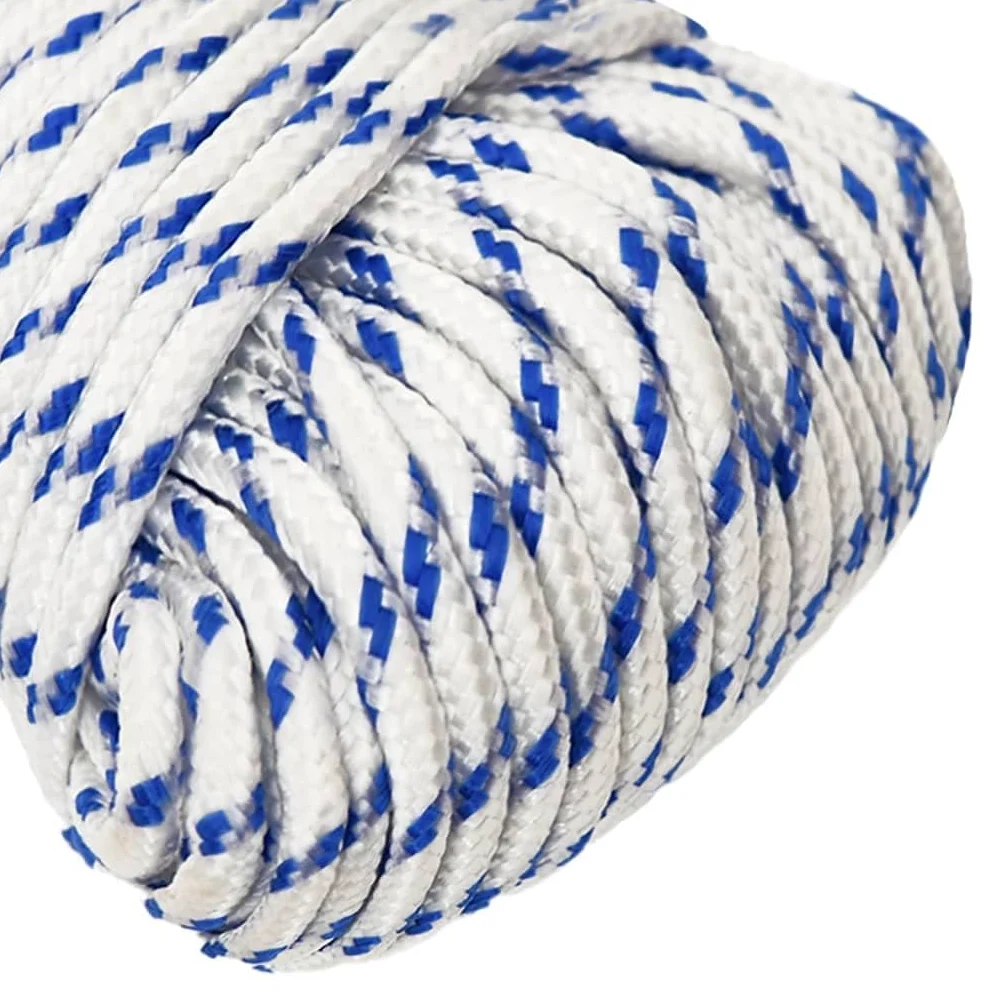 Cuerda de polipropileno blanca de 3 mm, 500 m, para velero, yate, amarre, resistente a la abrasión, resistente a la intemperie, para camping al aire libre