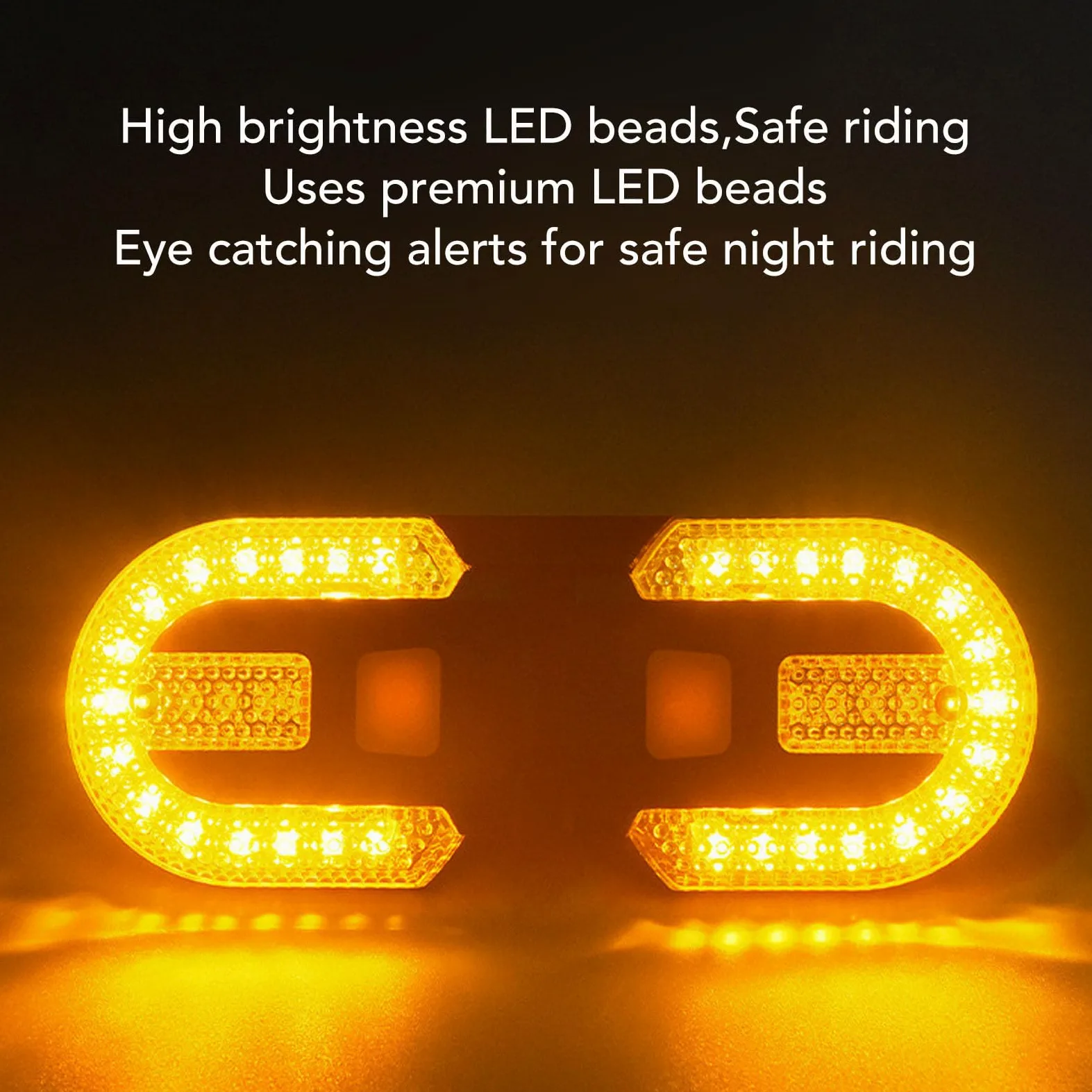 Dilwe Luz Trasera para Bicicleta, Luces Intermitentes Recargables de 600 MAh con Control Remoto para Bicicleta de Montaña, Carretera, Scooter, Conducción Nocturna
