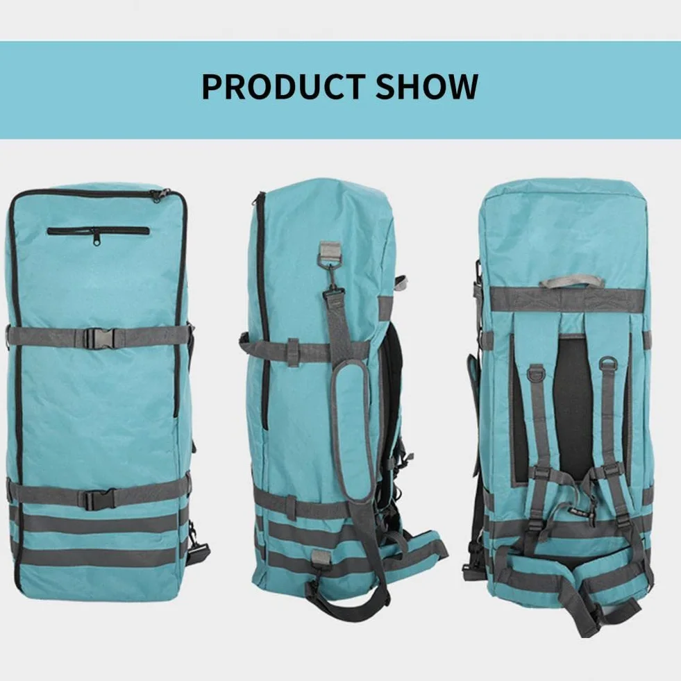 Mochila para tabla de remo, bolsa de viaje con cremallera, portátil, de nailon, impermeable, gran capacidad, para tabla de surf inflable, 84 L