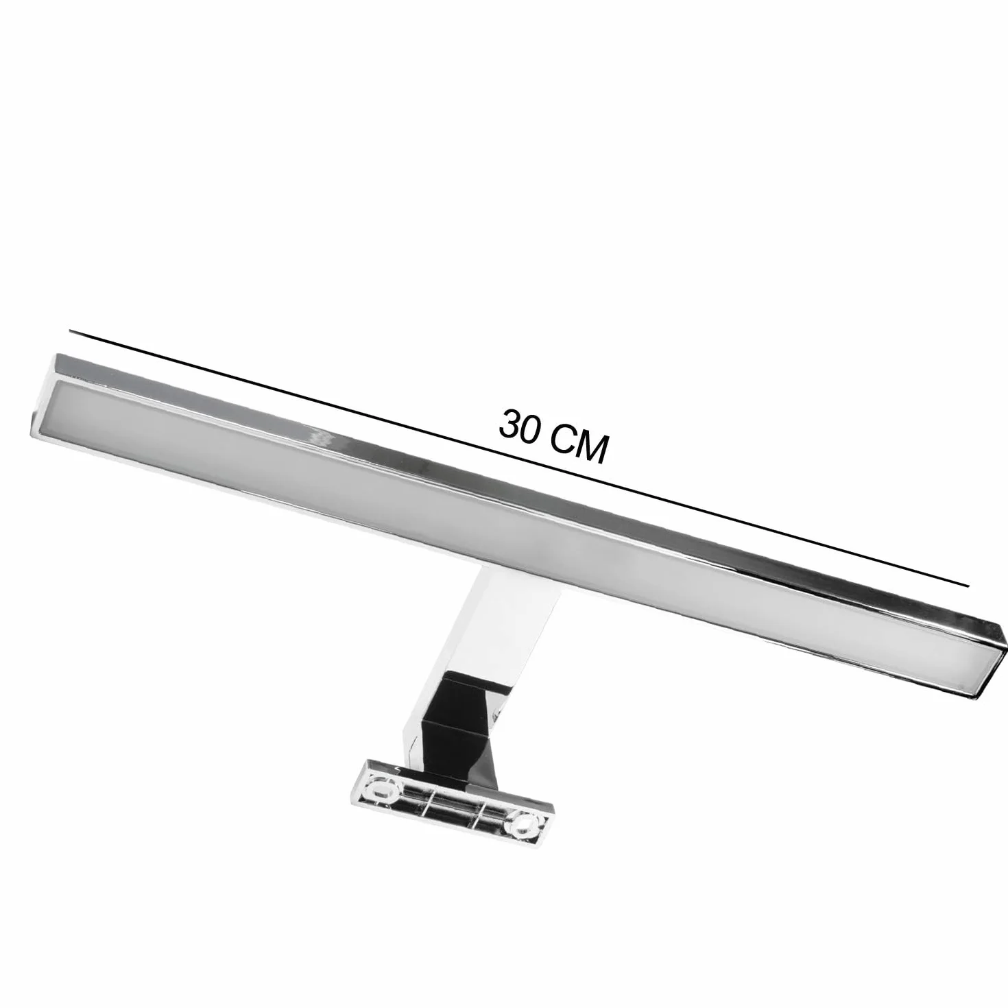 LIGHTWORLD24 Lámpara de baño LED 30 cm 5W 230V 550lm 4000K IP44
