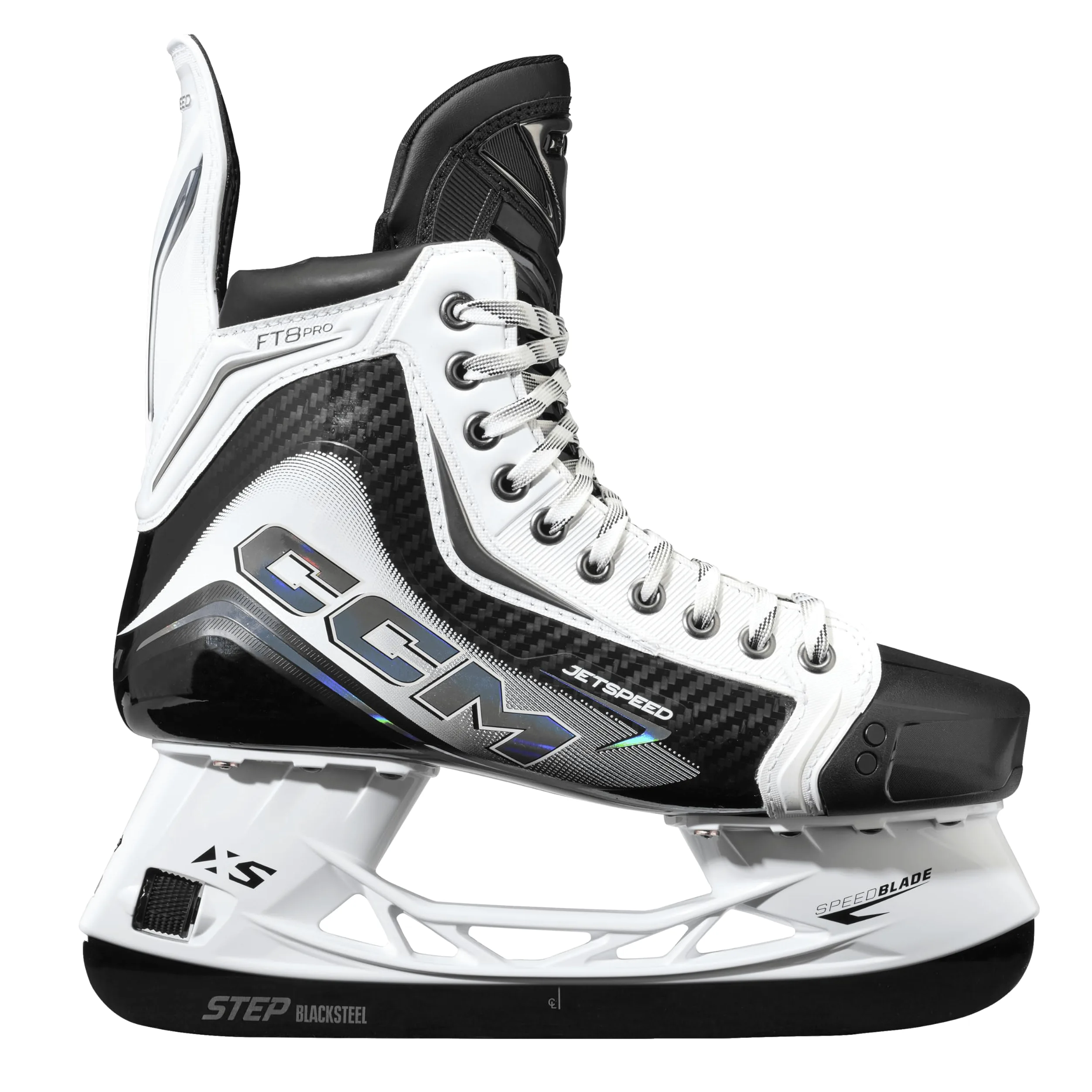 Patines de hielo CCM JETSPEED FT8 PRO White Senior para adultos