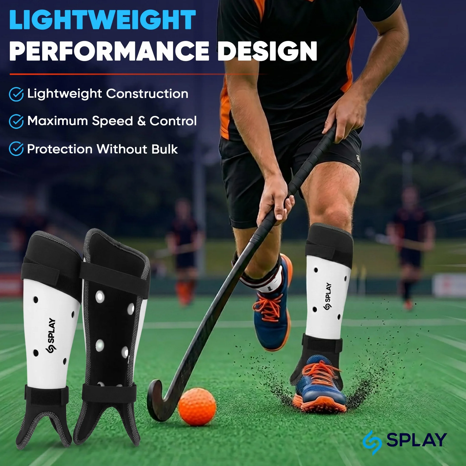 ES Splay Club Hockey Shin Pad