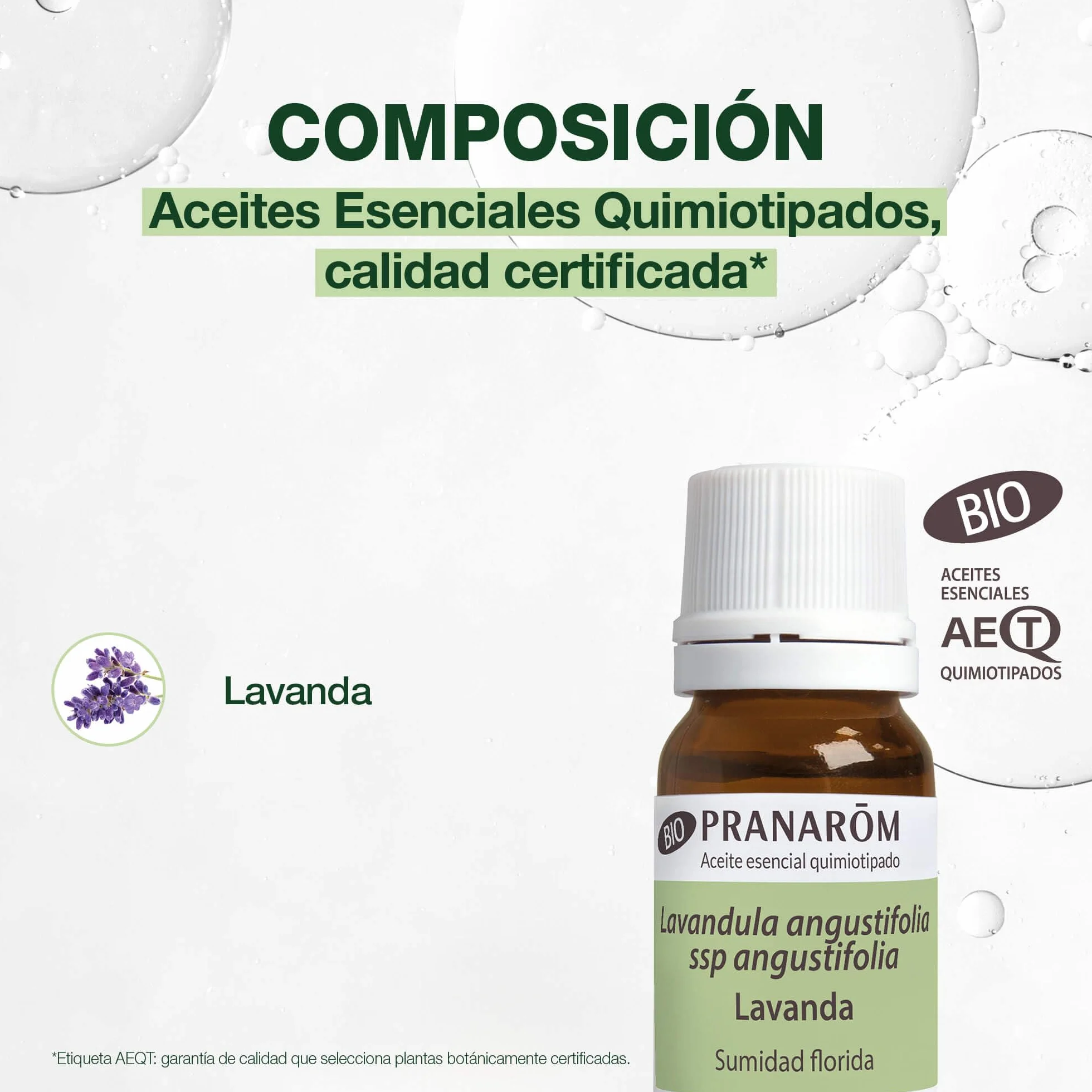 Aceite Esencial Quimiotipado Lavanda Orgánica 100% Puro HECT 10ml