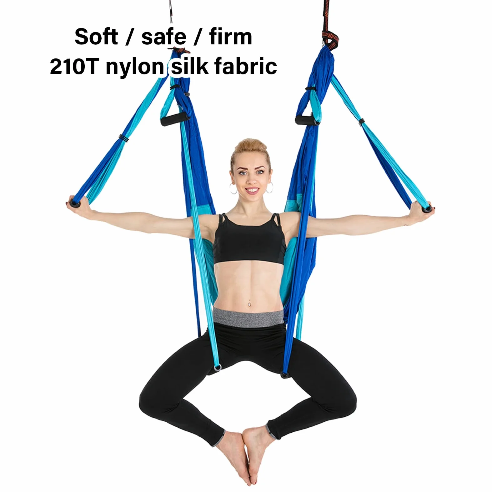 Sensorial Swings Textura de nailon adecuado para autismos, equipos de fitness en interiores, sistemas de suspensión, mango ergonómico