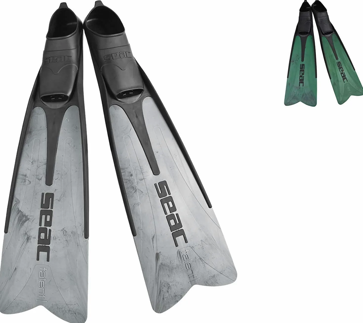 SEAC Talent - Aletas Medianas largas de Zapato Cerrado para Pesca subacuática