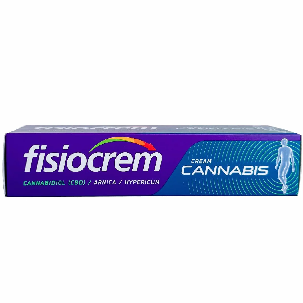 Fisiocrem Cannabis 60 ml Crema Corporal con CBD, Árnica e Hipérico Efecto Calor y Confort