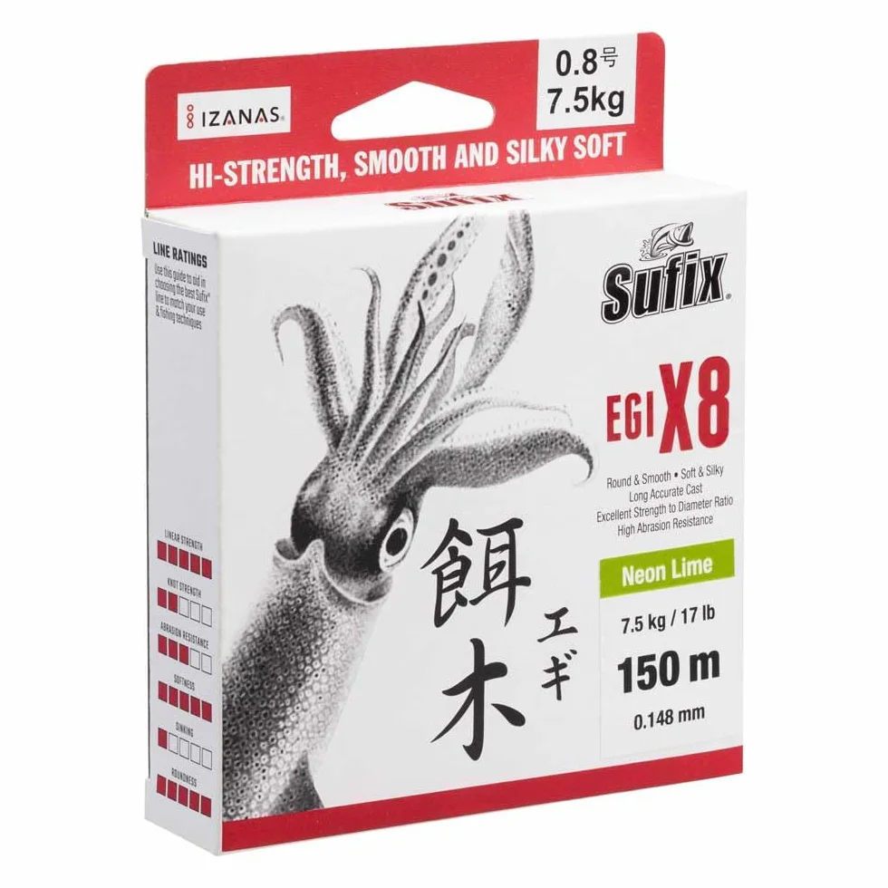EGI X8 BRAID 150M CHARTR. 8,0